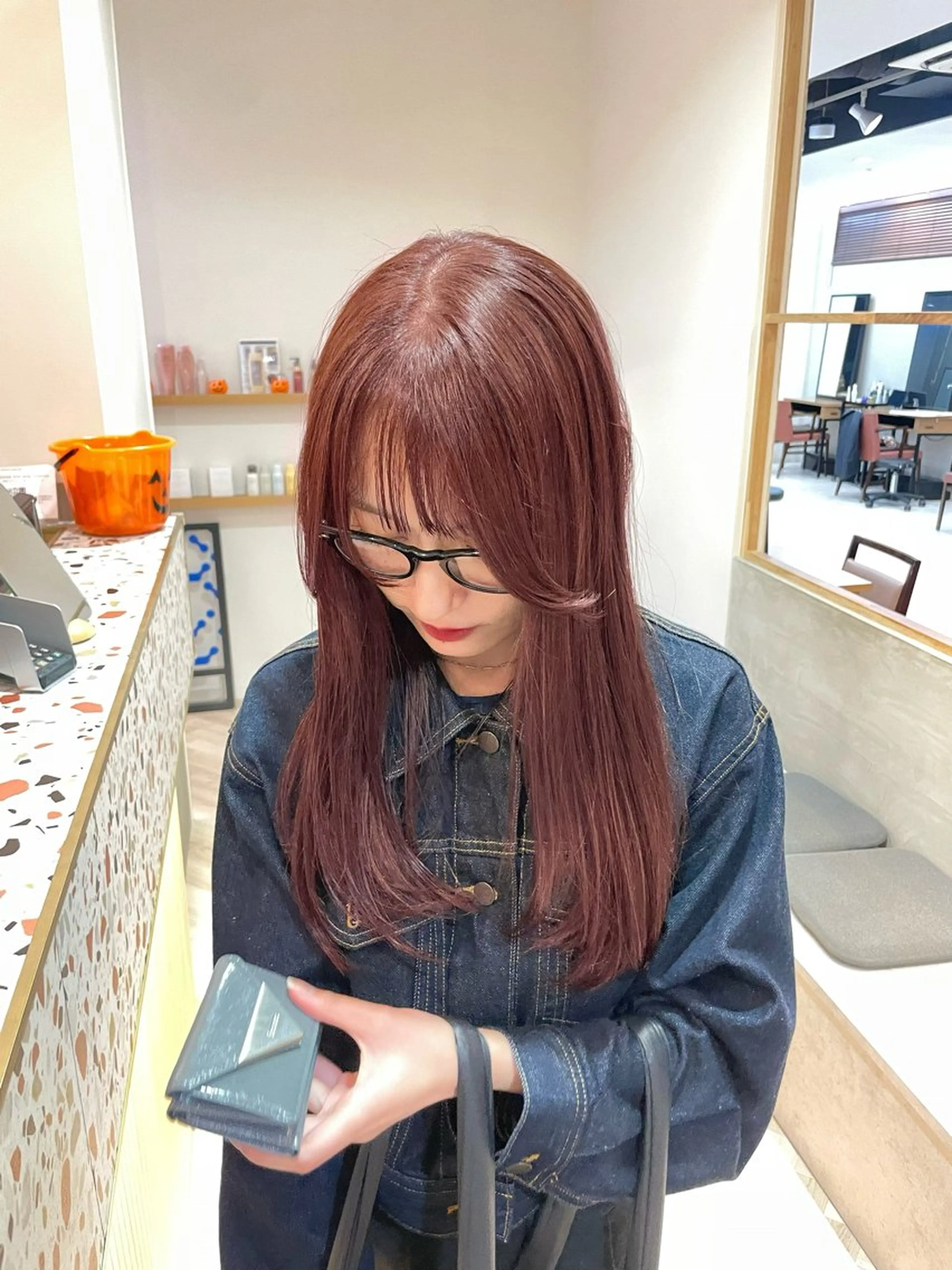 ロング ピンクブラウン 似合わせ/ベージュ /レイヤー/りほ🤍のヘアスタイル