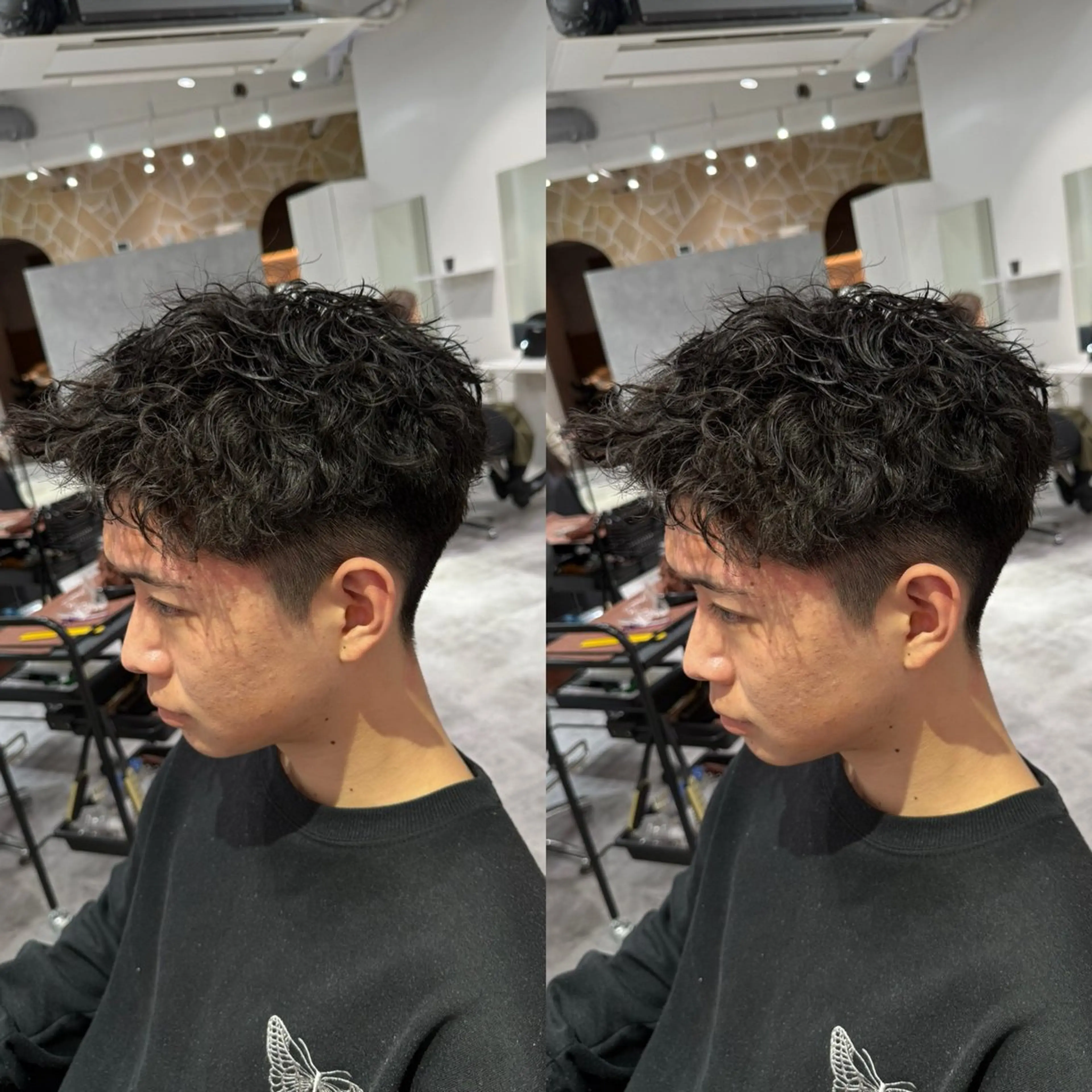 ショート パーマ メンズ カット パーマ トリートメント ヘッドスパ メンズパーマ/艶 モテカラー/福井悟朗のヘアスタイル