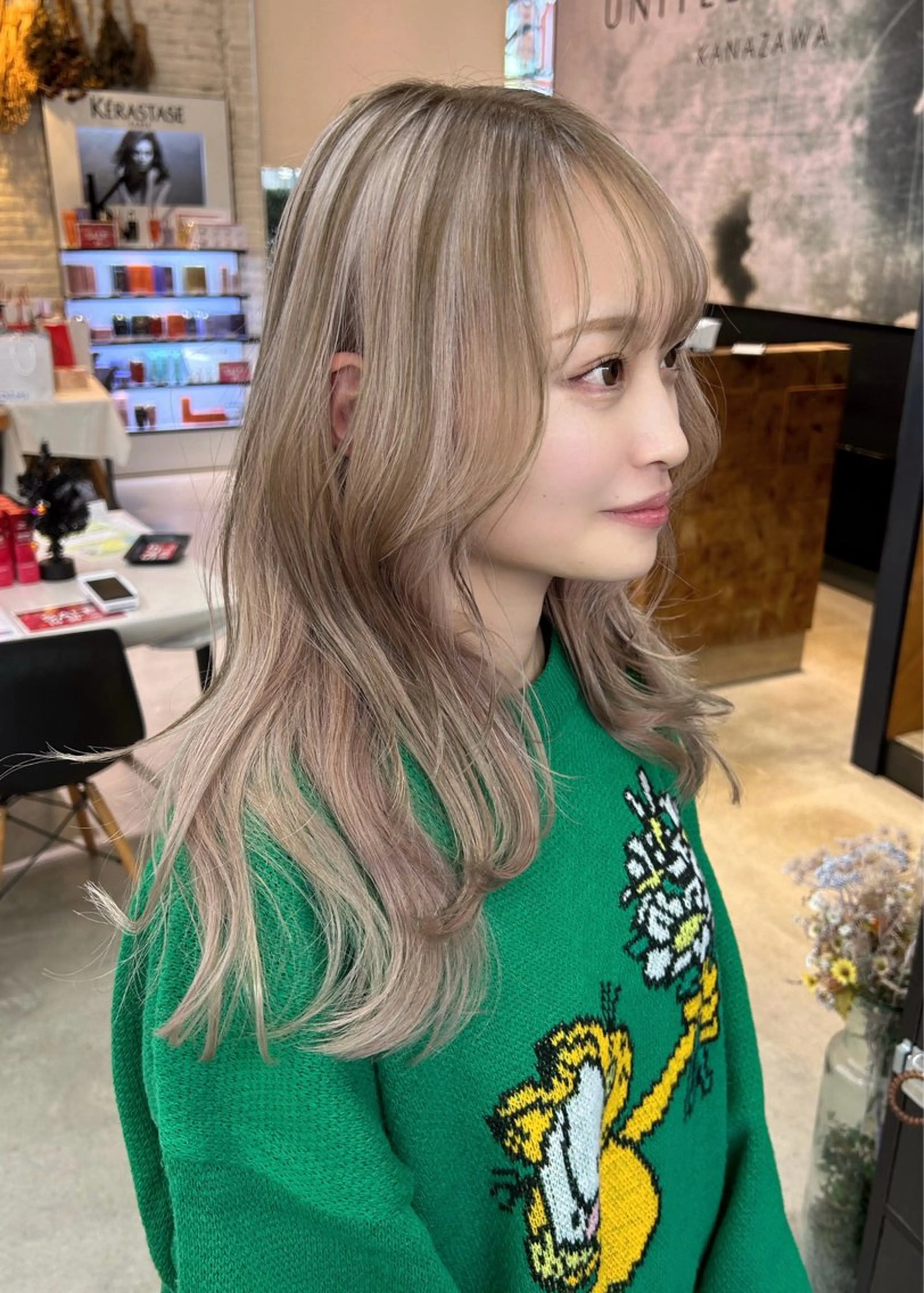 ミディアム MAEDA 西金沢美容室のヘアスタイル