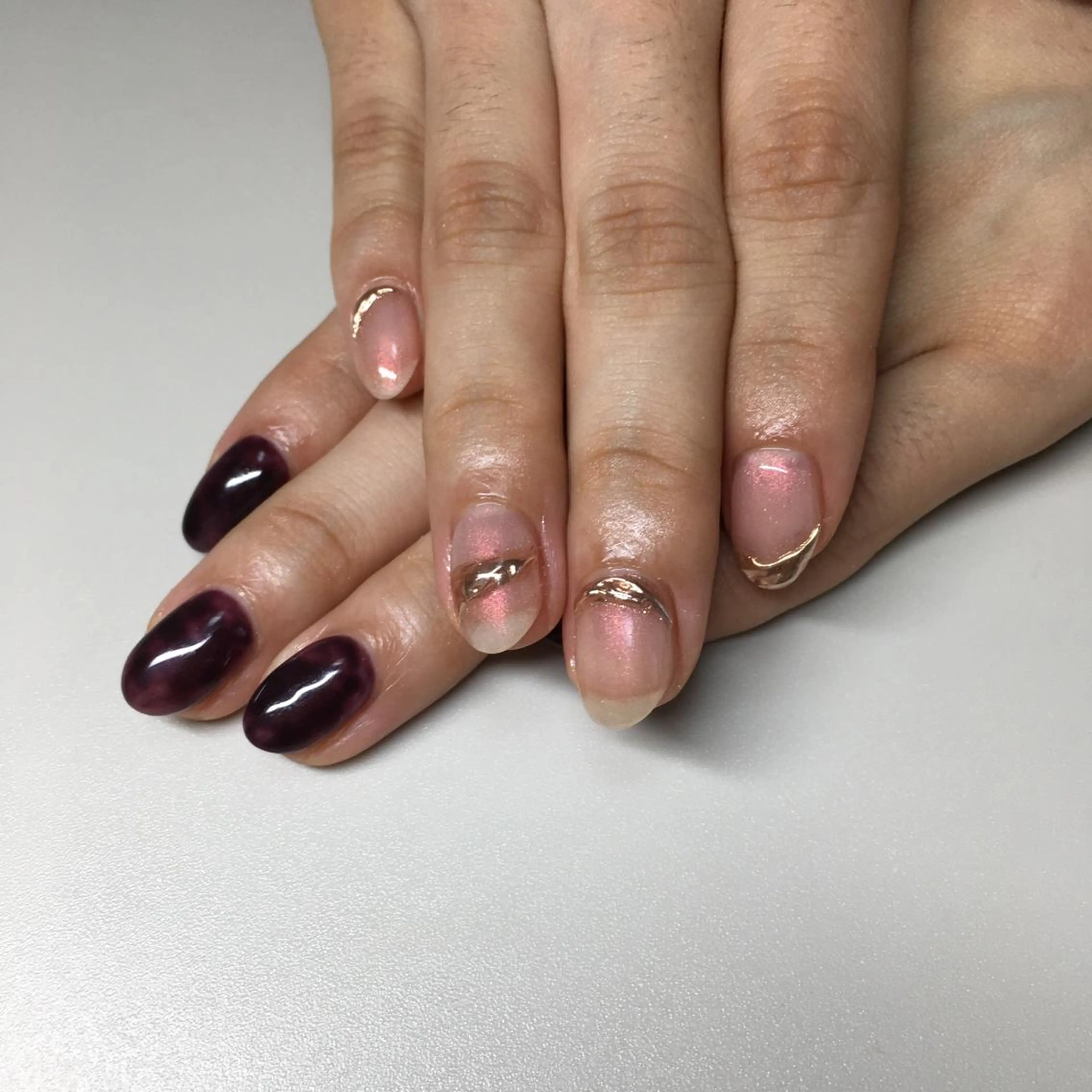 ネイル アートネイル ミラーネイル ハンドネイル kipinail 川﨑えりかのネイルデザイン