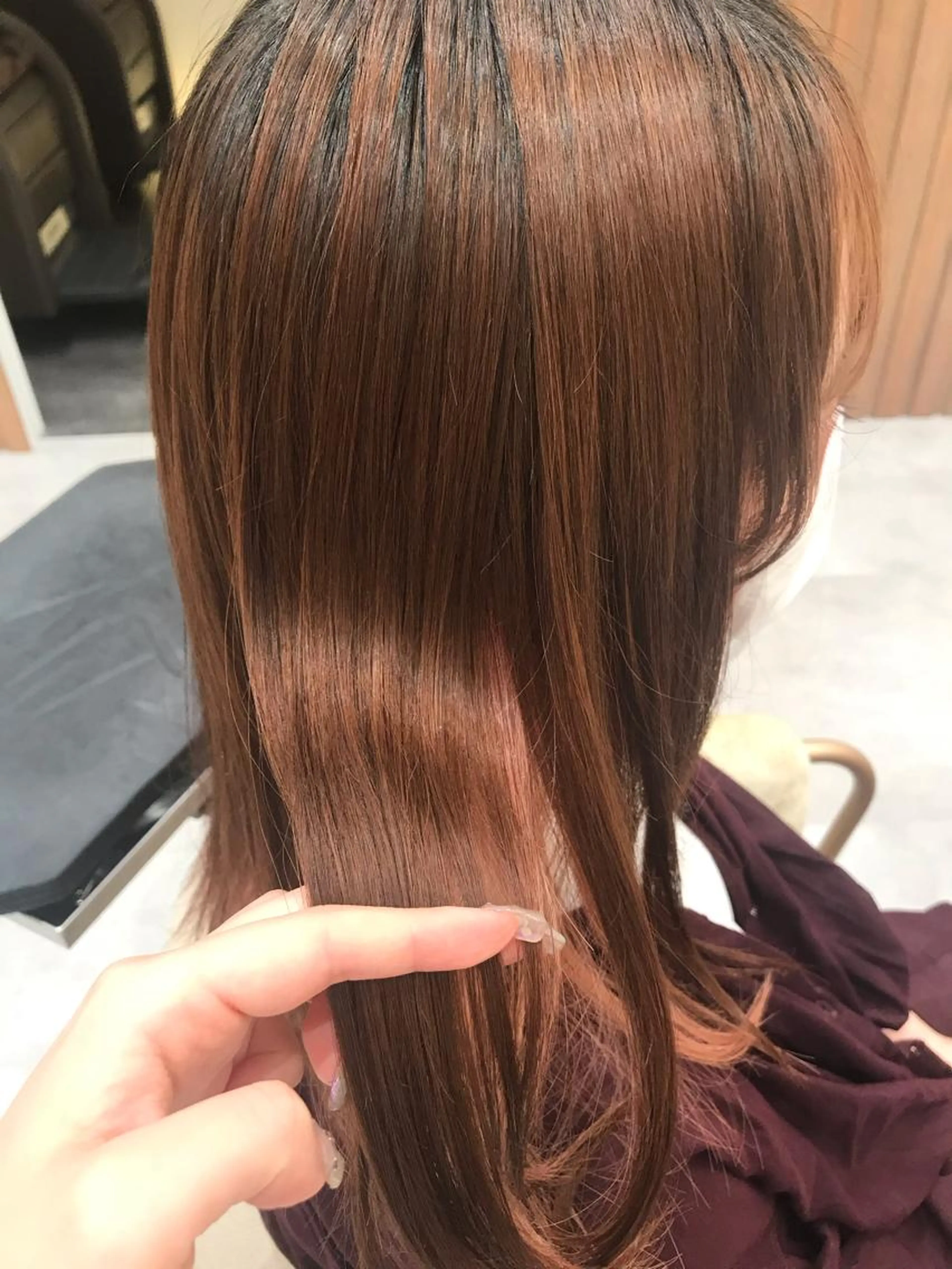 Aujua髪質改善トリートメント＋炭酸ヘッドスパ＋ブローの写真