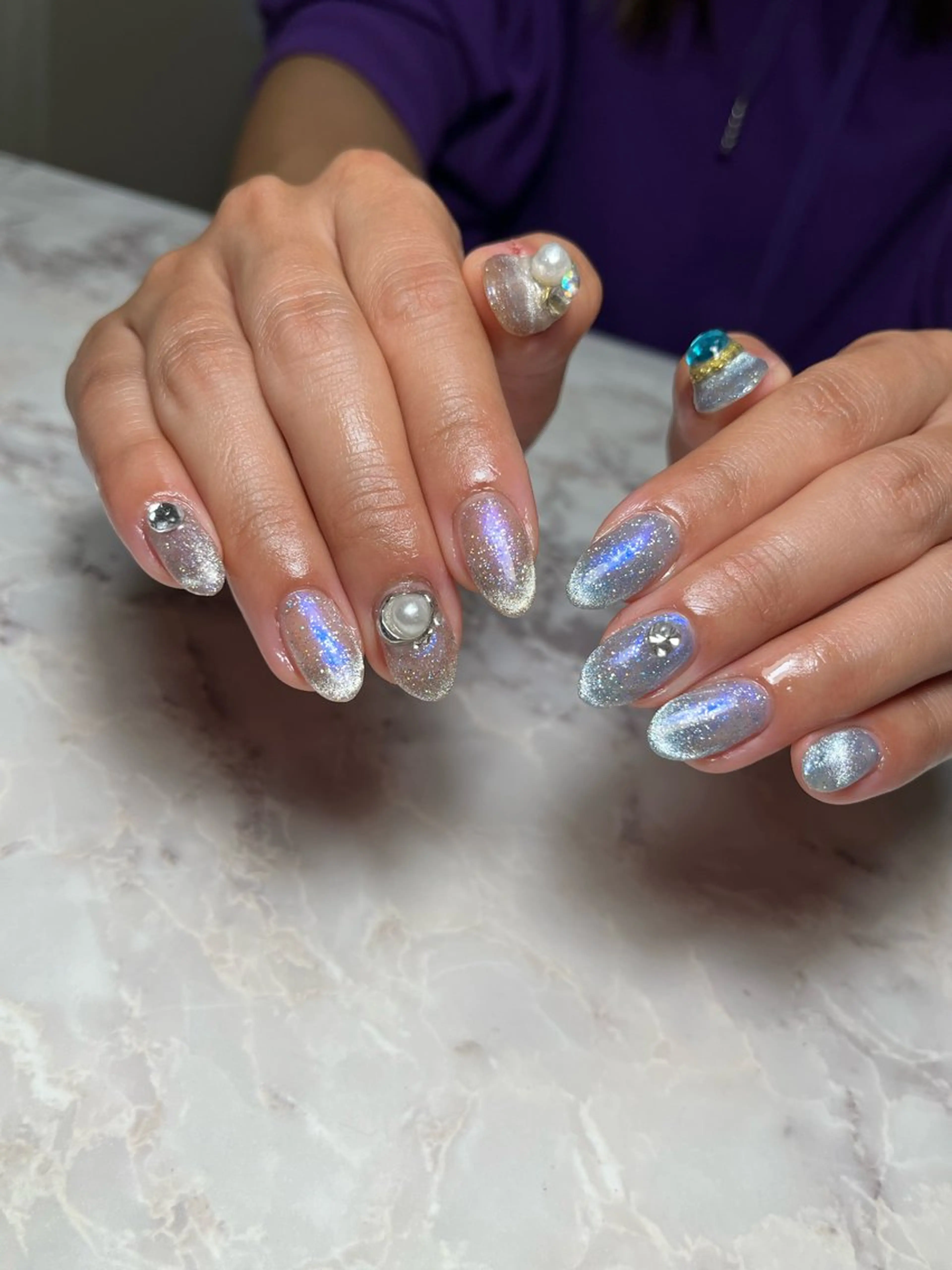 ネイル マグネットネイル ハンドネイル フットネイル Kawaii nail studio所属・Kawaiinail studioのネイルデザイン