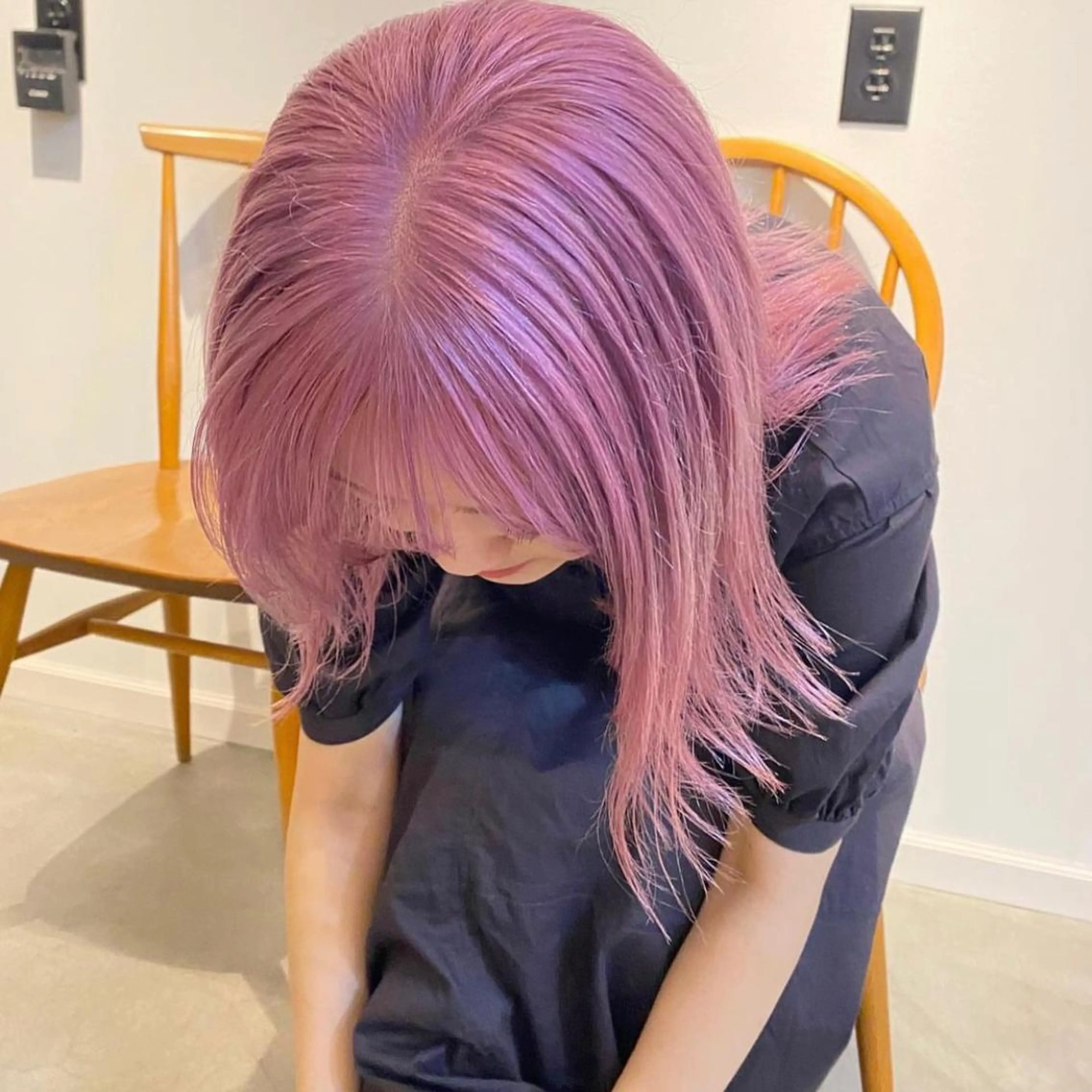 カラー パーマ/透明感カラー 小松のヘアスタイル