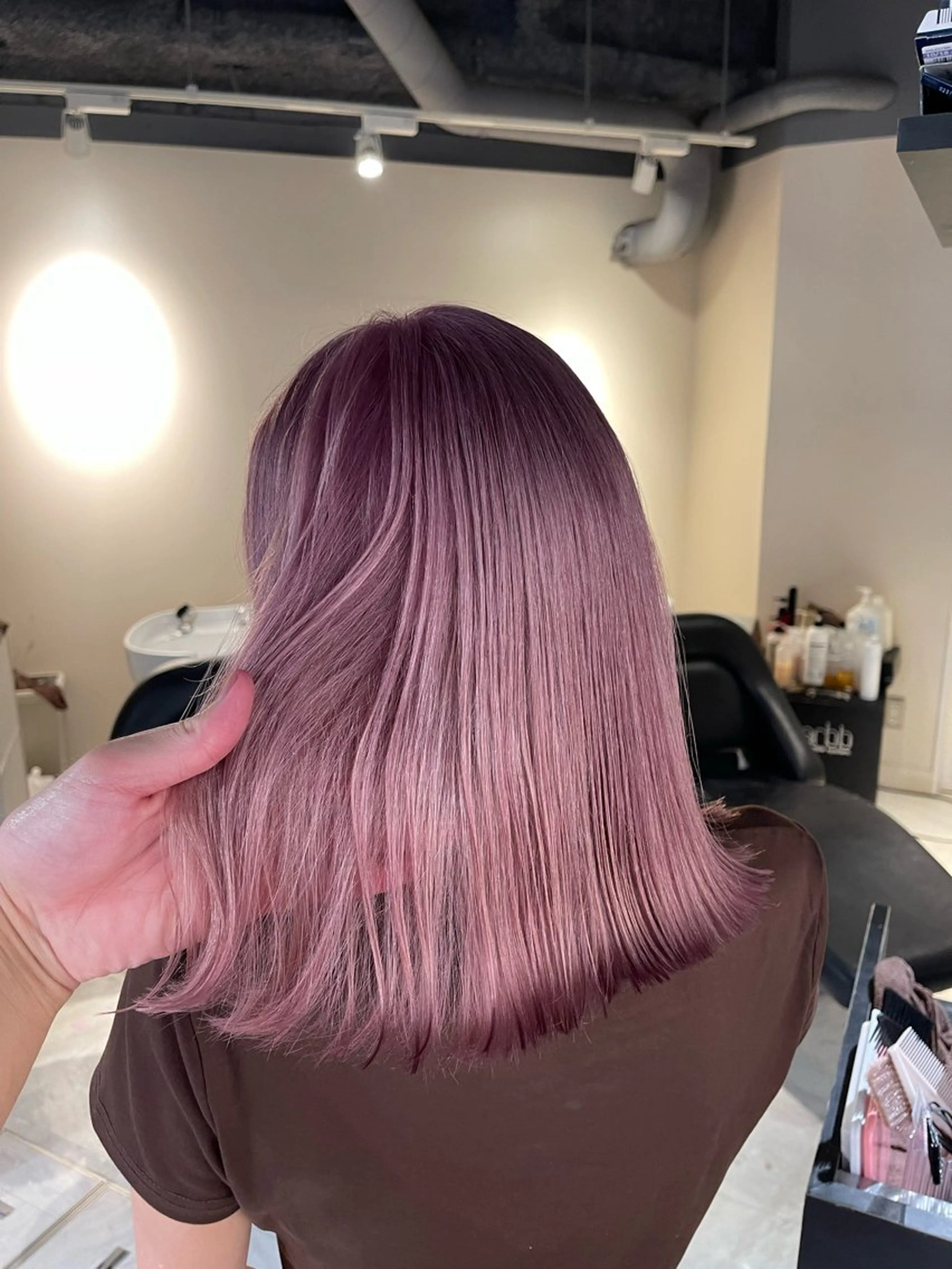 ミディアム カラー ブリーチ ケアカラー ダブルカラー ハイトーンカラー ヘアカラー ブリーチ🔥ベージュ /グレー/daikiのヘアスタイル