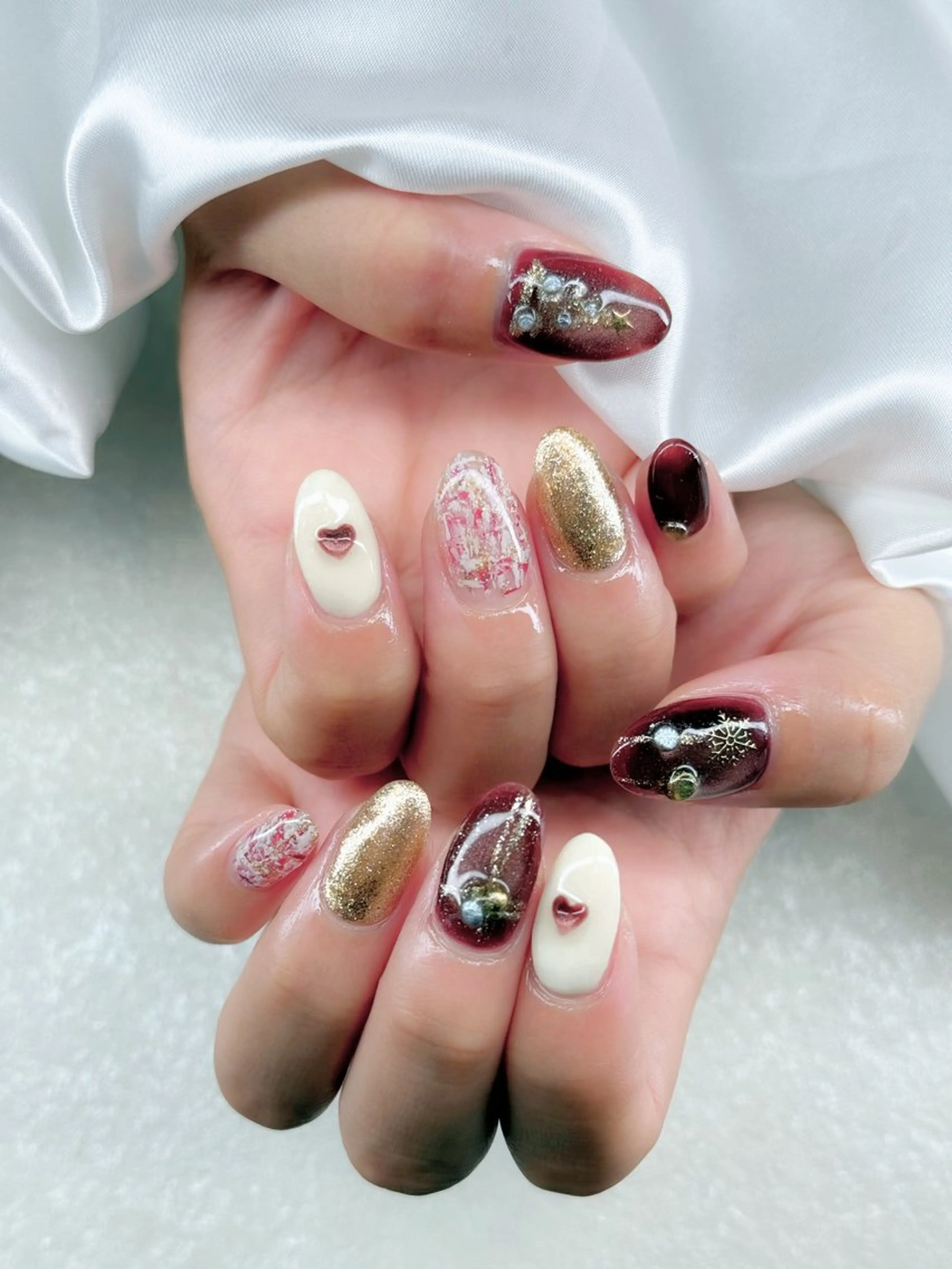 ネイル 持ち込み Agate miku🎀‧₊のネイルデザイン