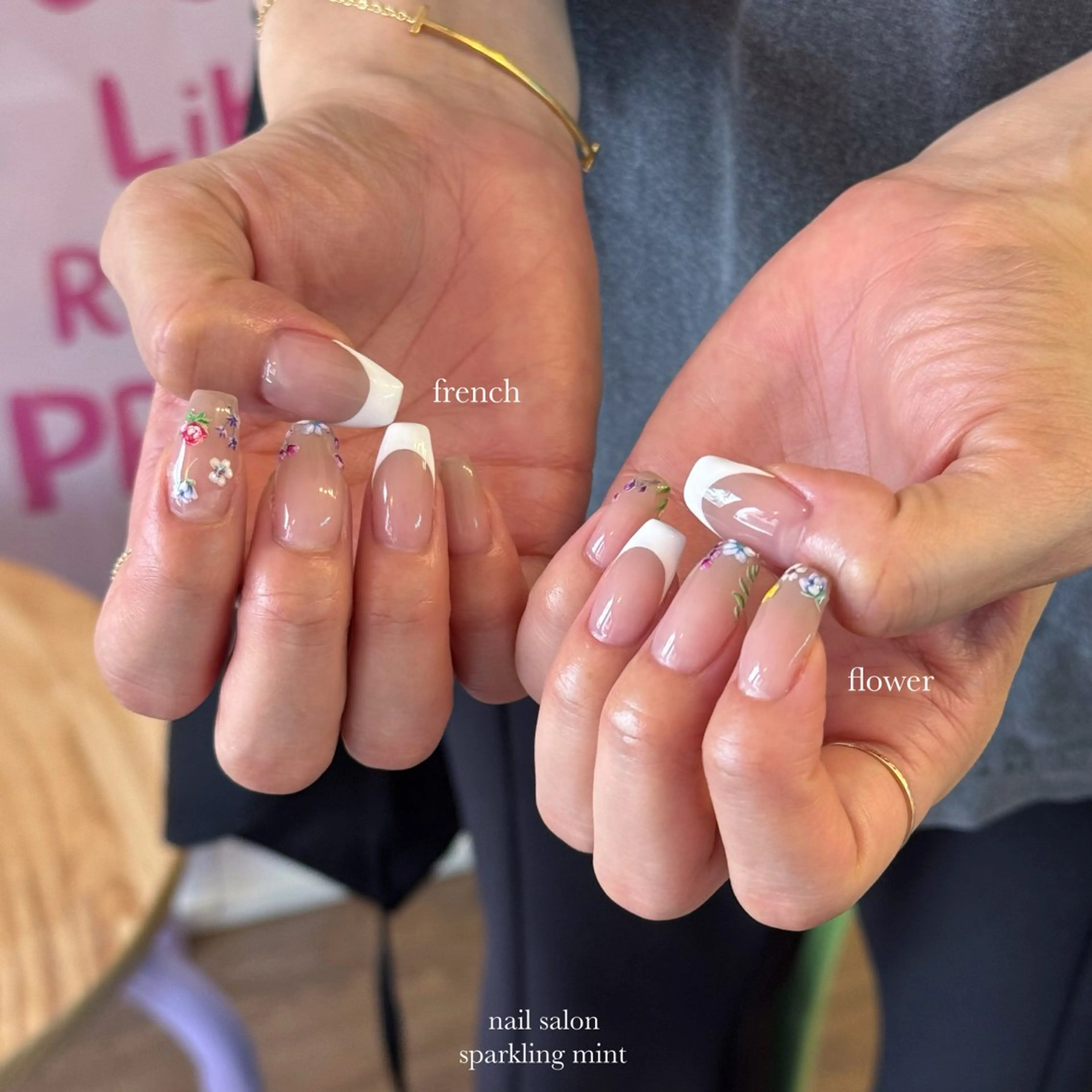 ネイル sparkling mint【スパークリングミント】所属・natsuki 🎀💎モデル様募集のネイルデザイン