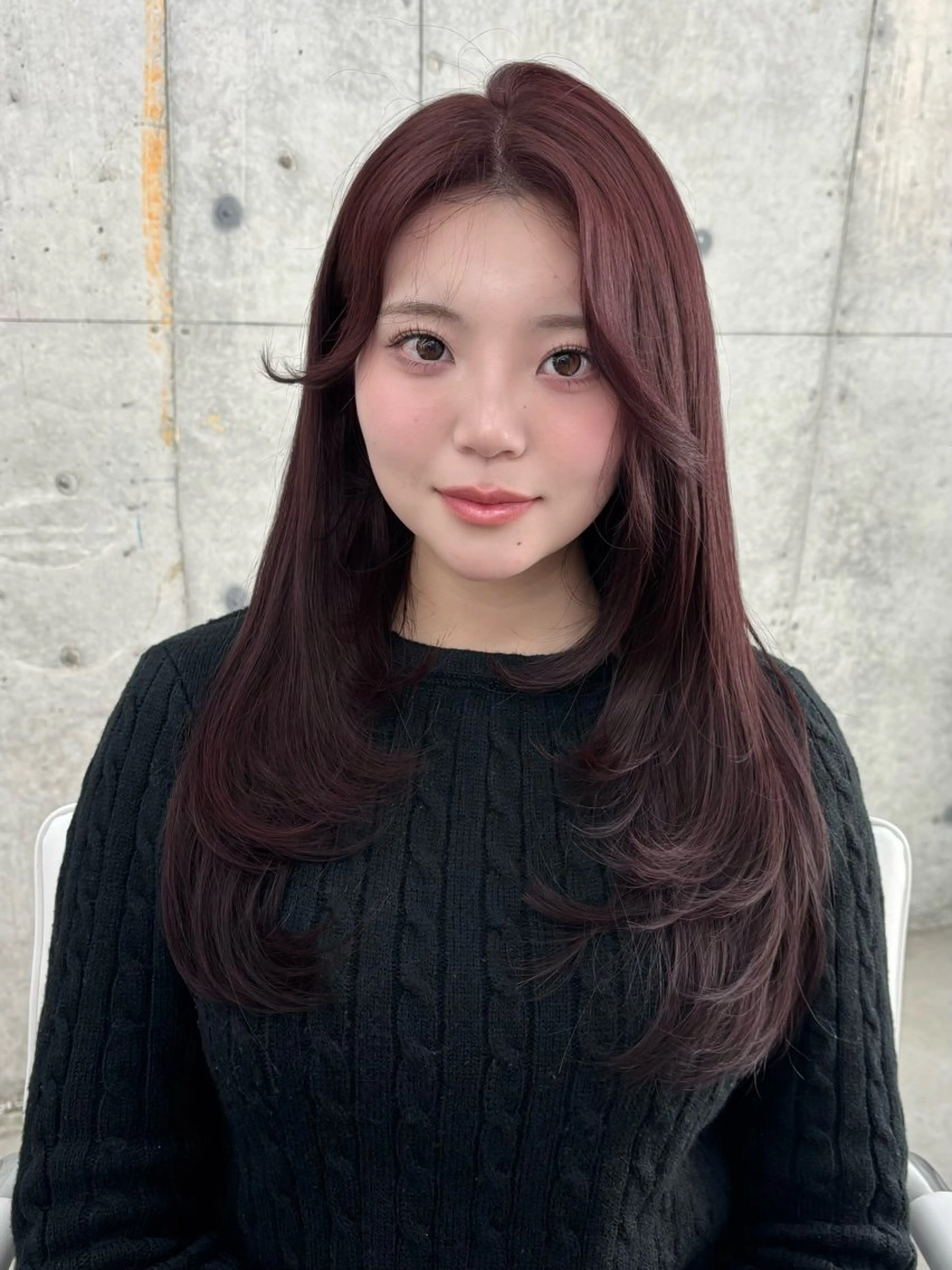 カラー NI表参道所属・Kana/韓国ヘア /暖色カラー🍒のヘアスタイル