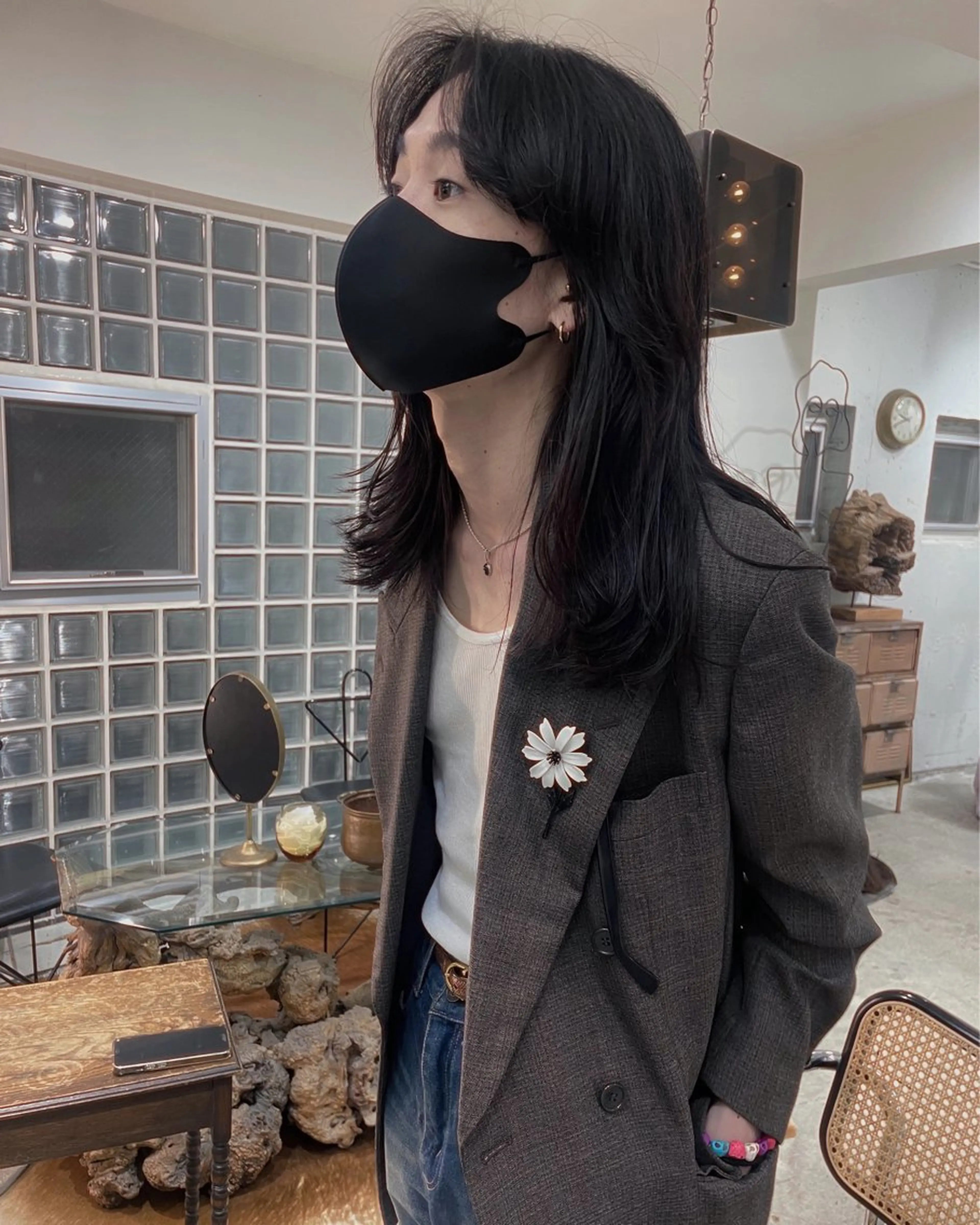 セミロング メンズ ボブ／ショート ／表参道／REMIのヘアスタイル