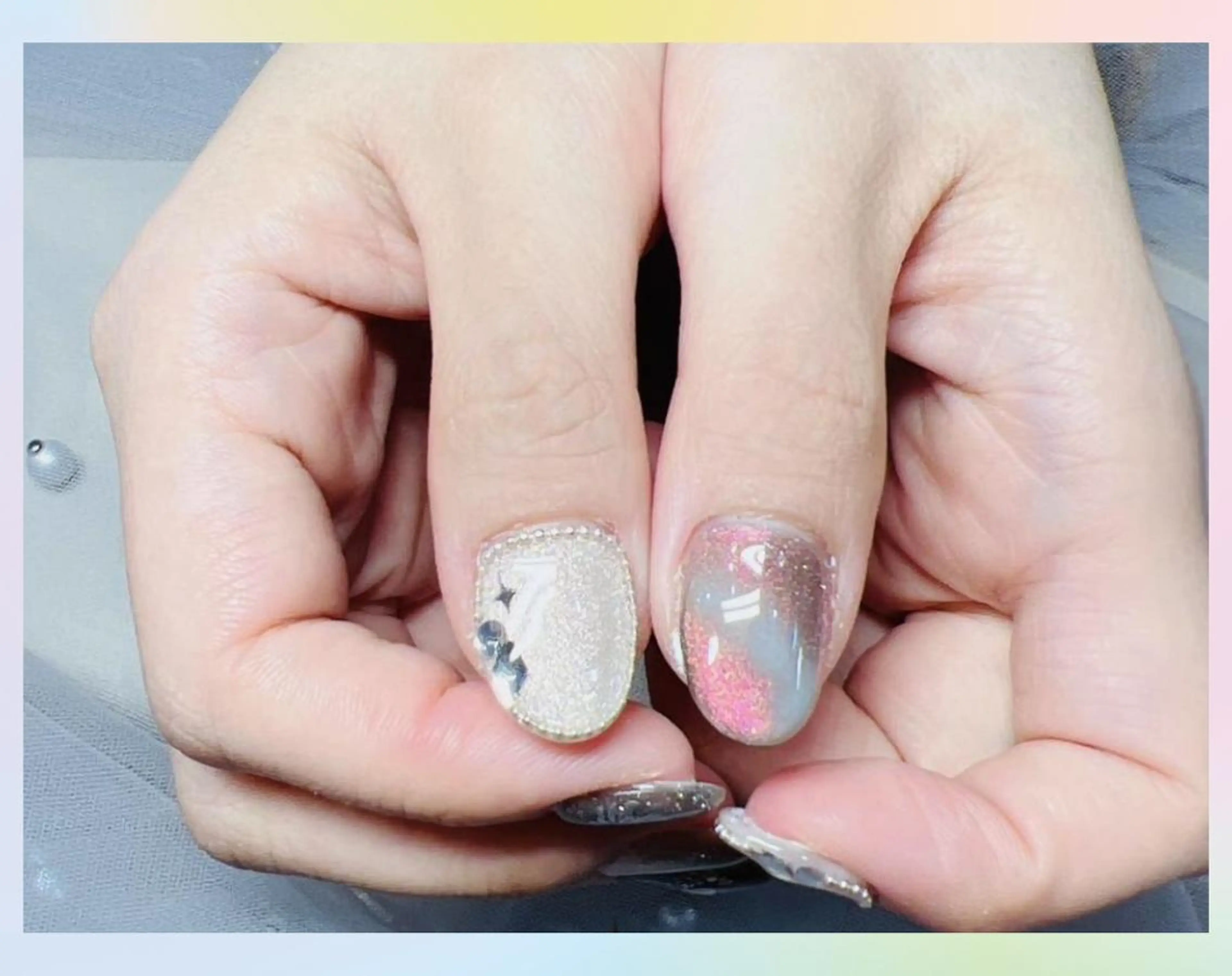 ネイル ジェルネイル ラメ(グリッター) マグネットネイル ワンカラーネイル ソフトジェル ハンドネイル ハンドケア Sensy ネイル専門店のネイルデザイン