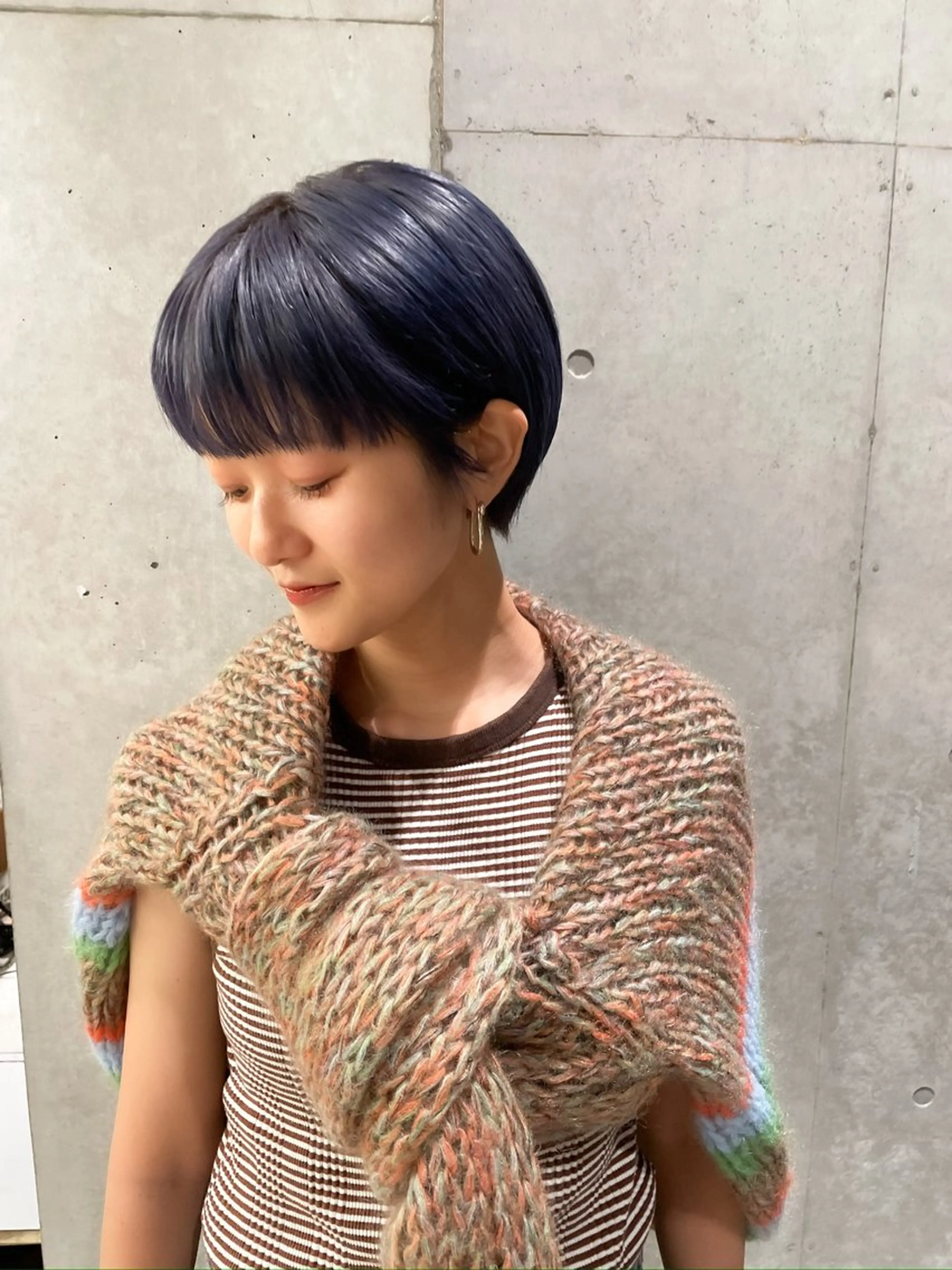 ショート カラー ヘアアレンジ ミニボブ/ブリーチ 🌈MISATOのヘアスタイル