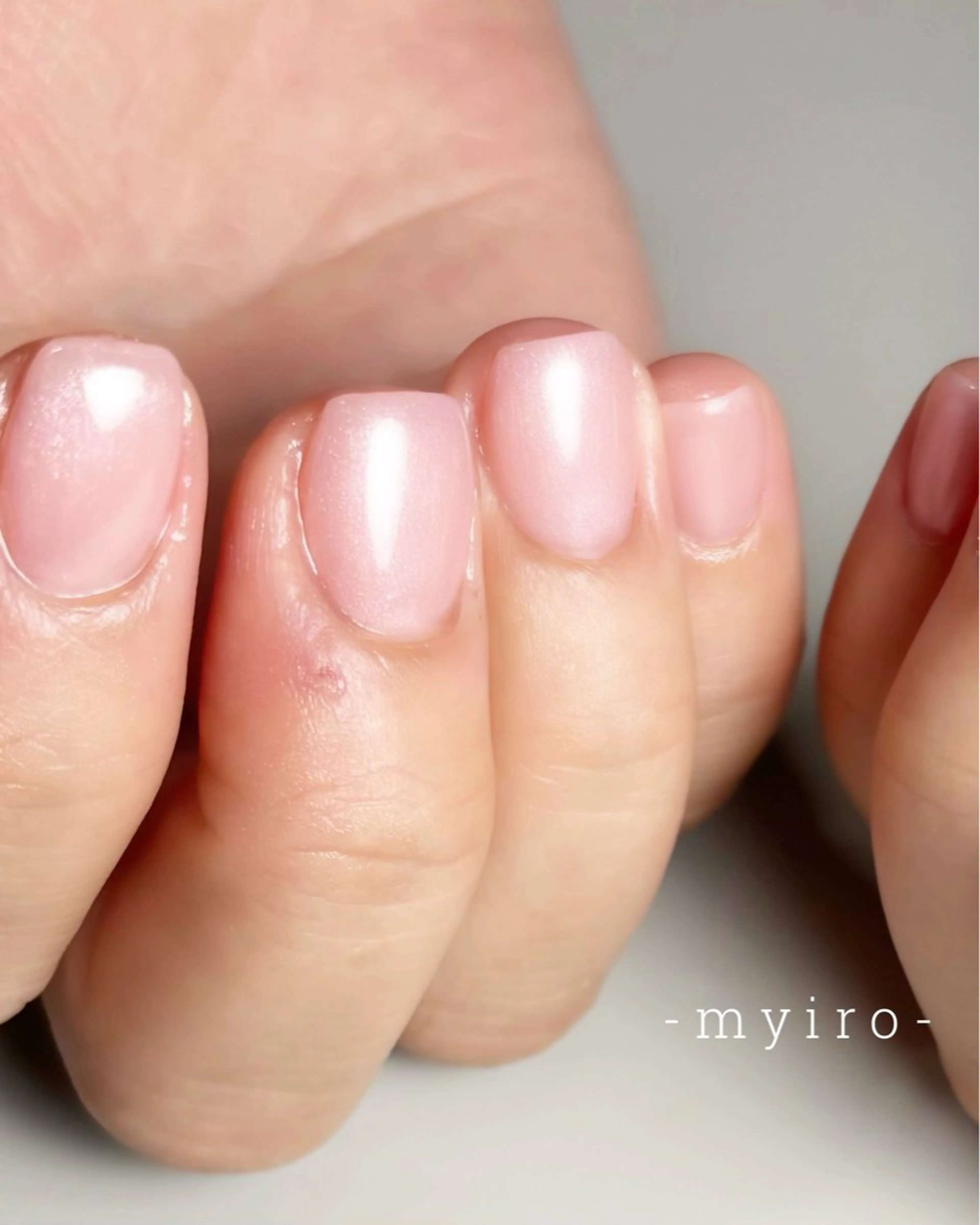 ネイル ラメ(グリッター) ワンカラーネイル ショートネイル ハンドネイル myiro【マイロ】 林のネイルデザイン