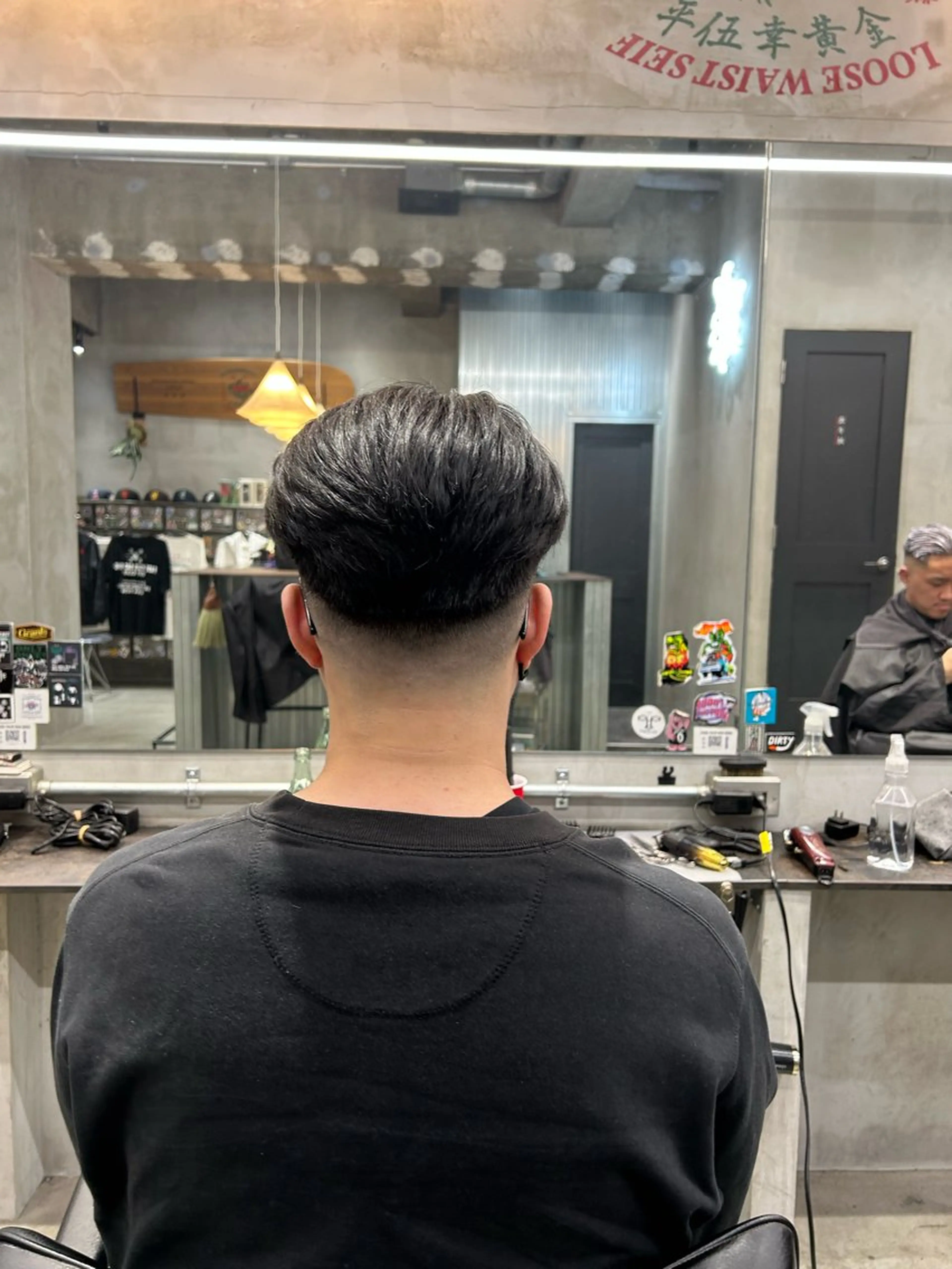 ミディアム メンズ フェードカット カット 【明大前フェード/ メンズパーマ/岳】のヘアスタイル