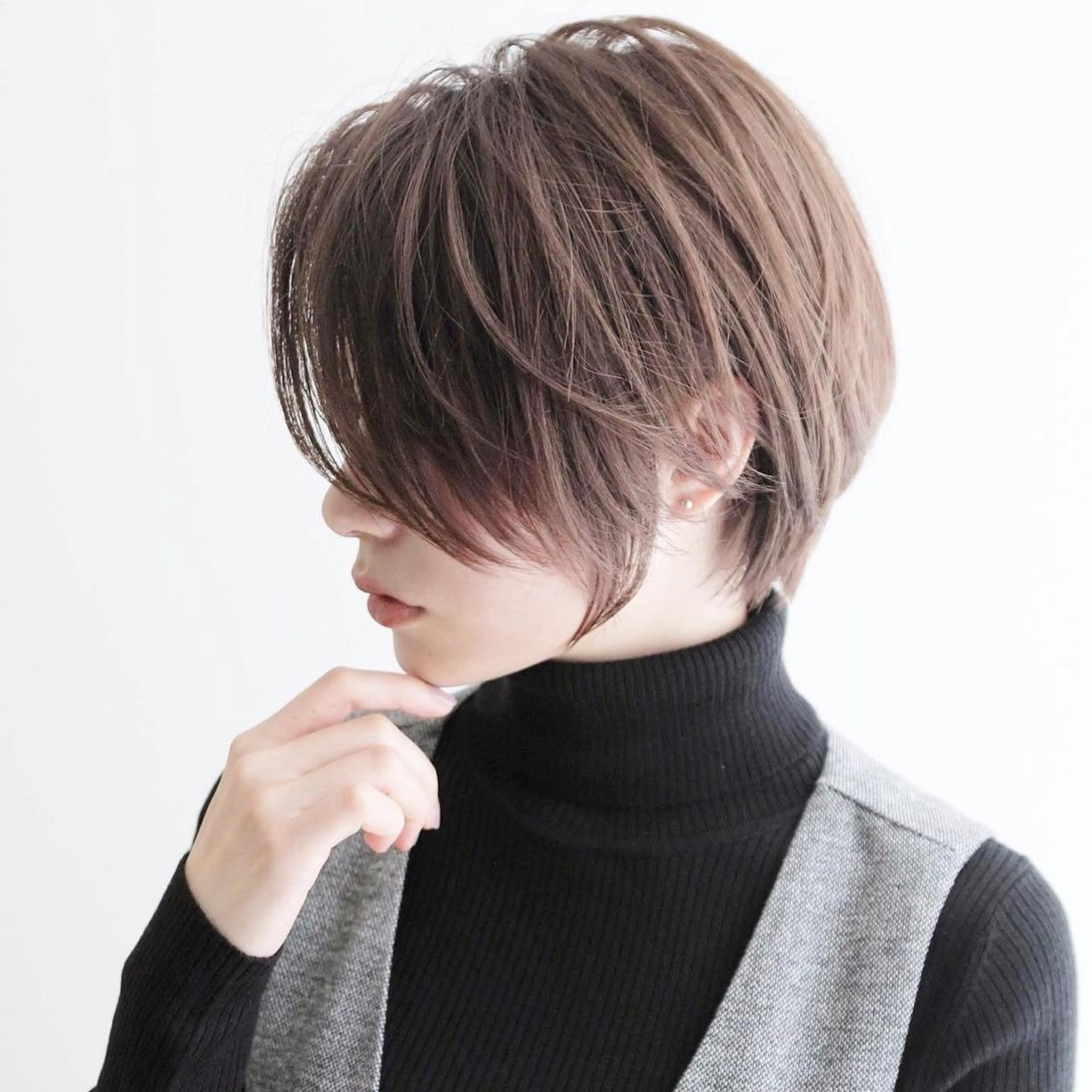 ショート 縮毛/ショート/ ボブ/レイヤー/小原のヘアスタイル