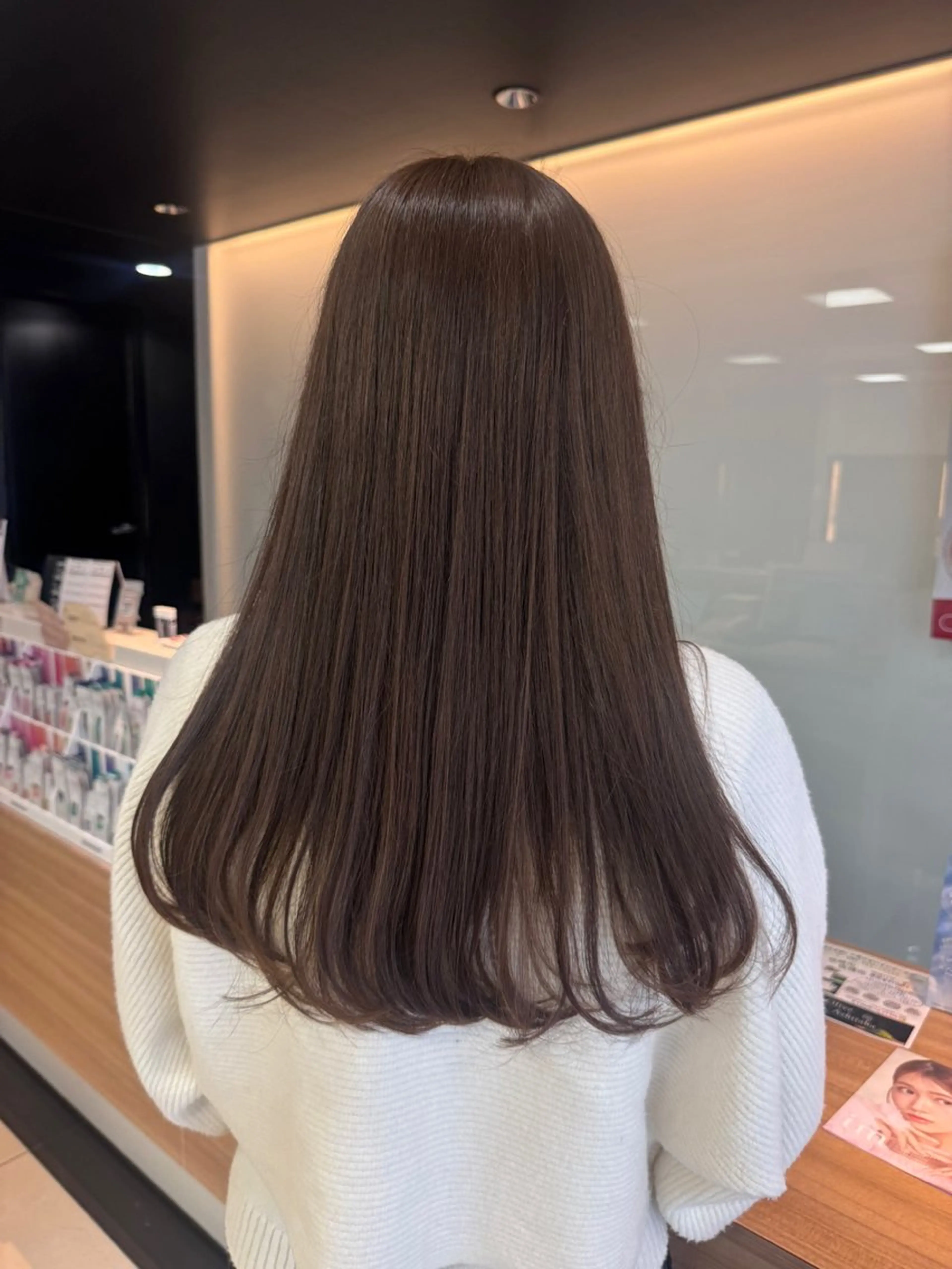 ロング ダブルカラーベージュ カラー/tuburaのヘアスタイル