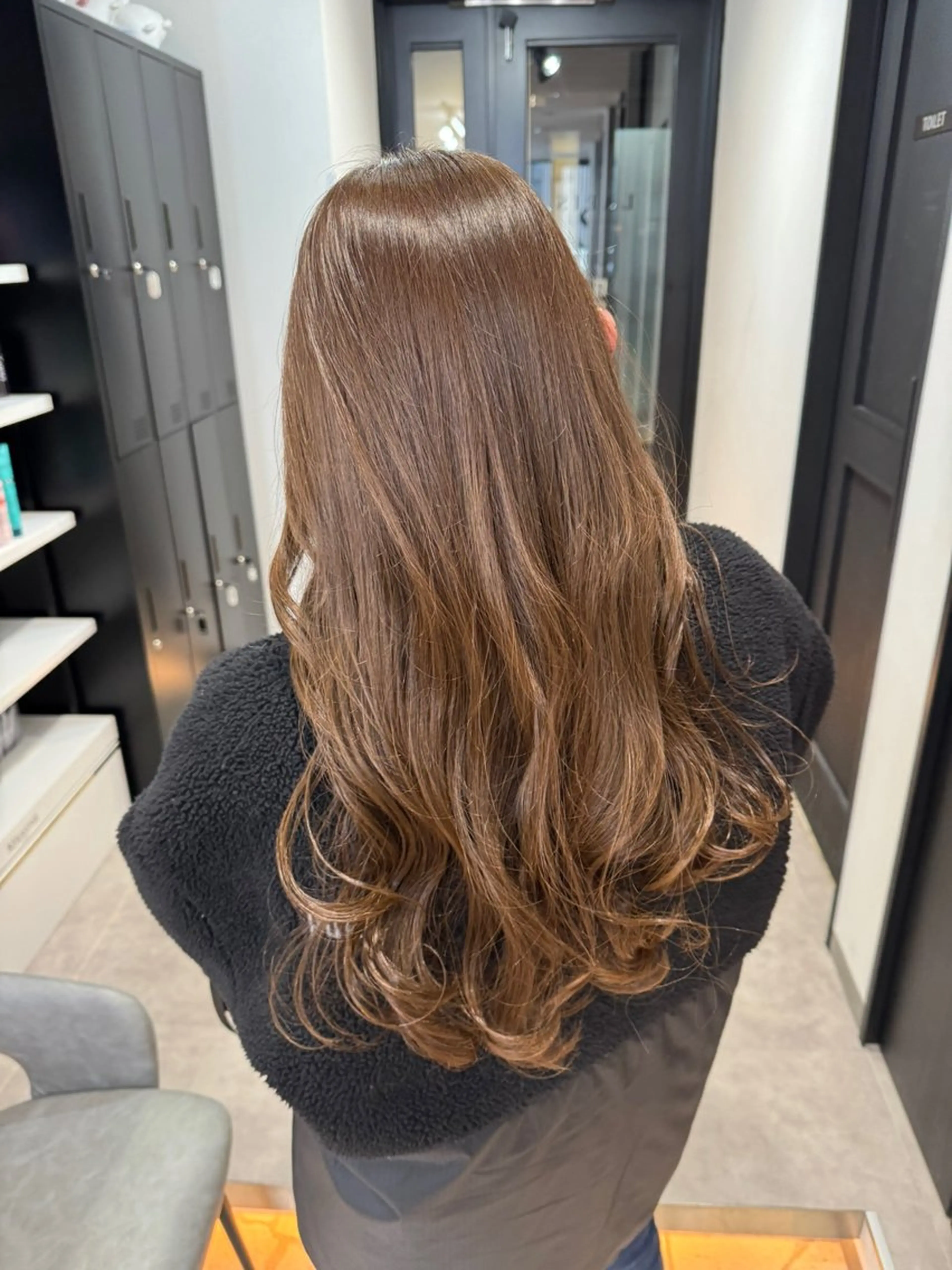 ロング カラー アッシュ アッシュブラウン ブリーチ ブラウンカラー ダブルカラー ヘアカラー トリートメント エクステ/透明感 韓国ヘア/KENTAのヘアスタイル