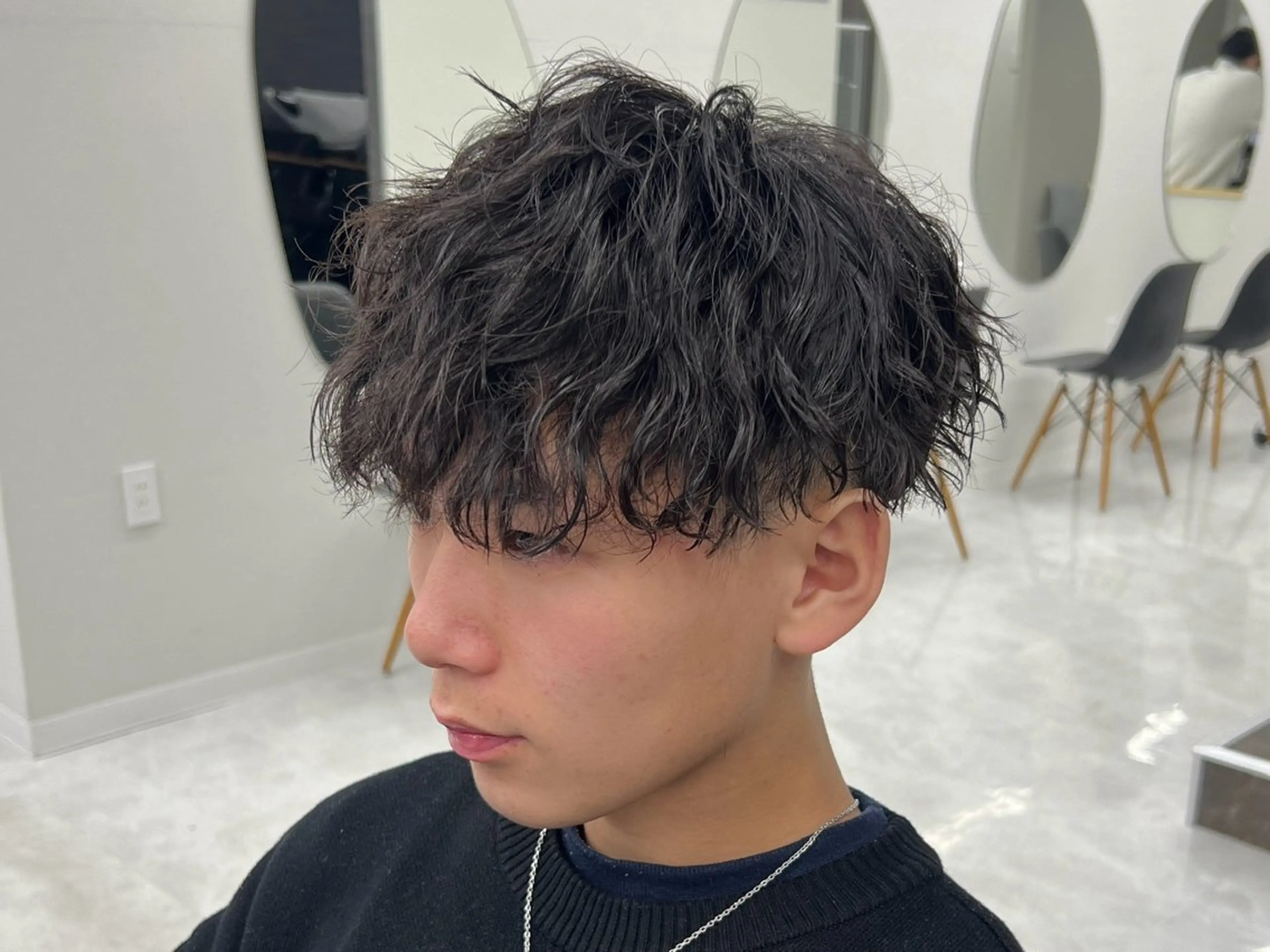 【平日新規限定！】メンズカット+どのパーマでもOK👍！ツイストスパイラル/波巻き/ニュアンスの写真