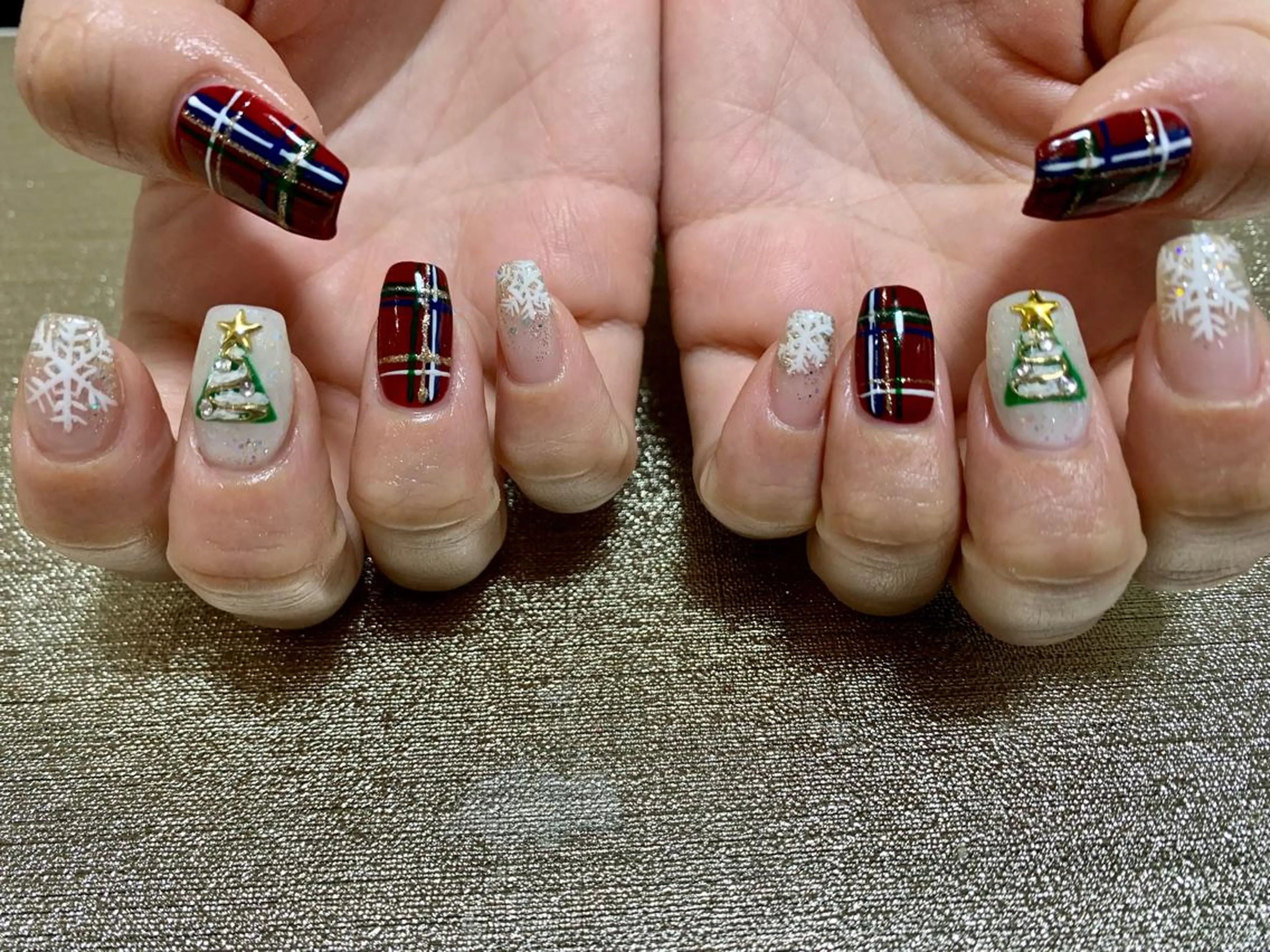 ネイル 冬ネイル クリスマス 斉藤 姫乃のネイルデザイン