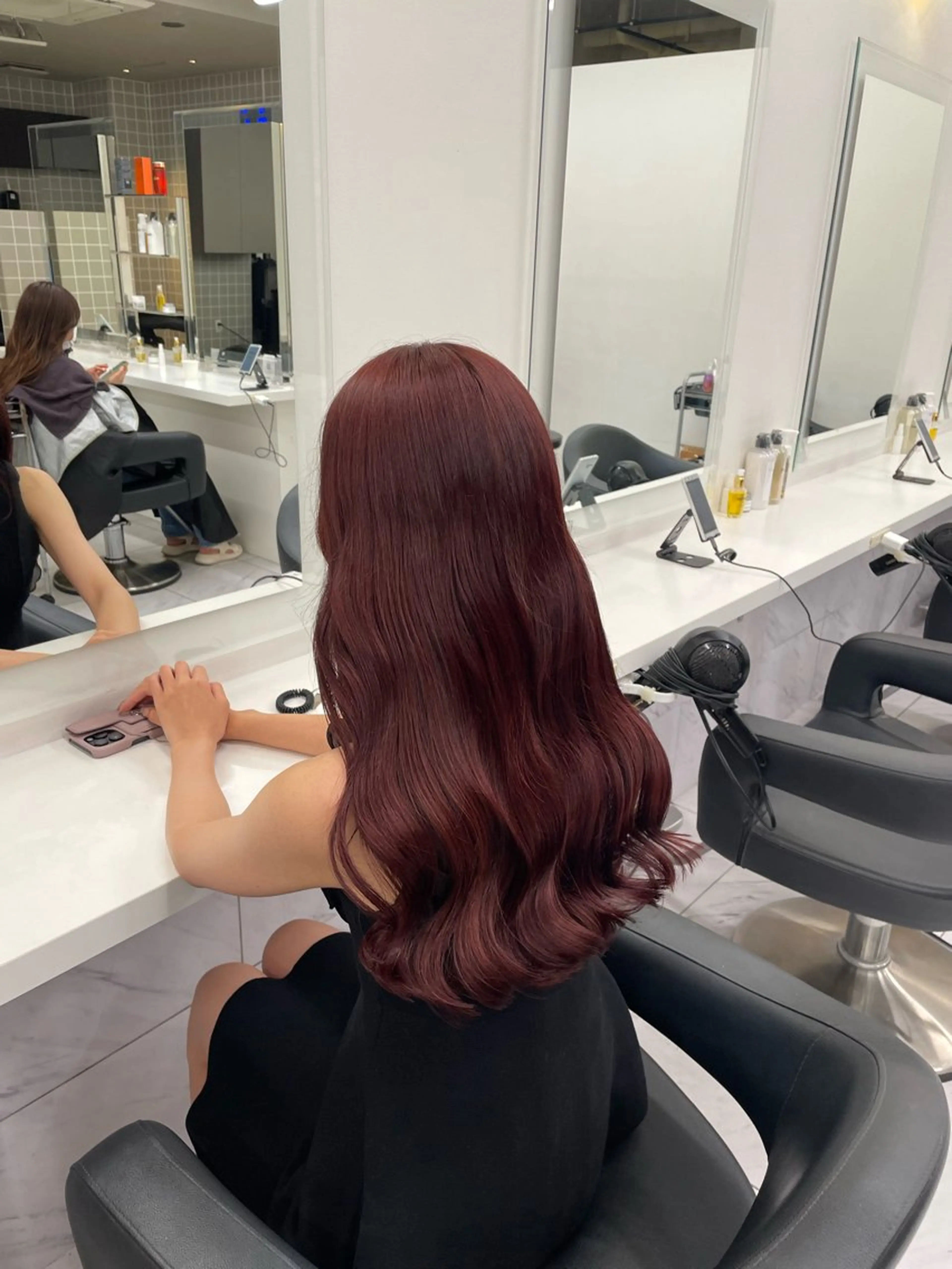 ロング カラー ヘアアレンジ ヘアカラー トリートメント ヘアセット 💗横浜美容室 💗HARUNAのヘアスタイル