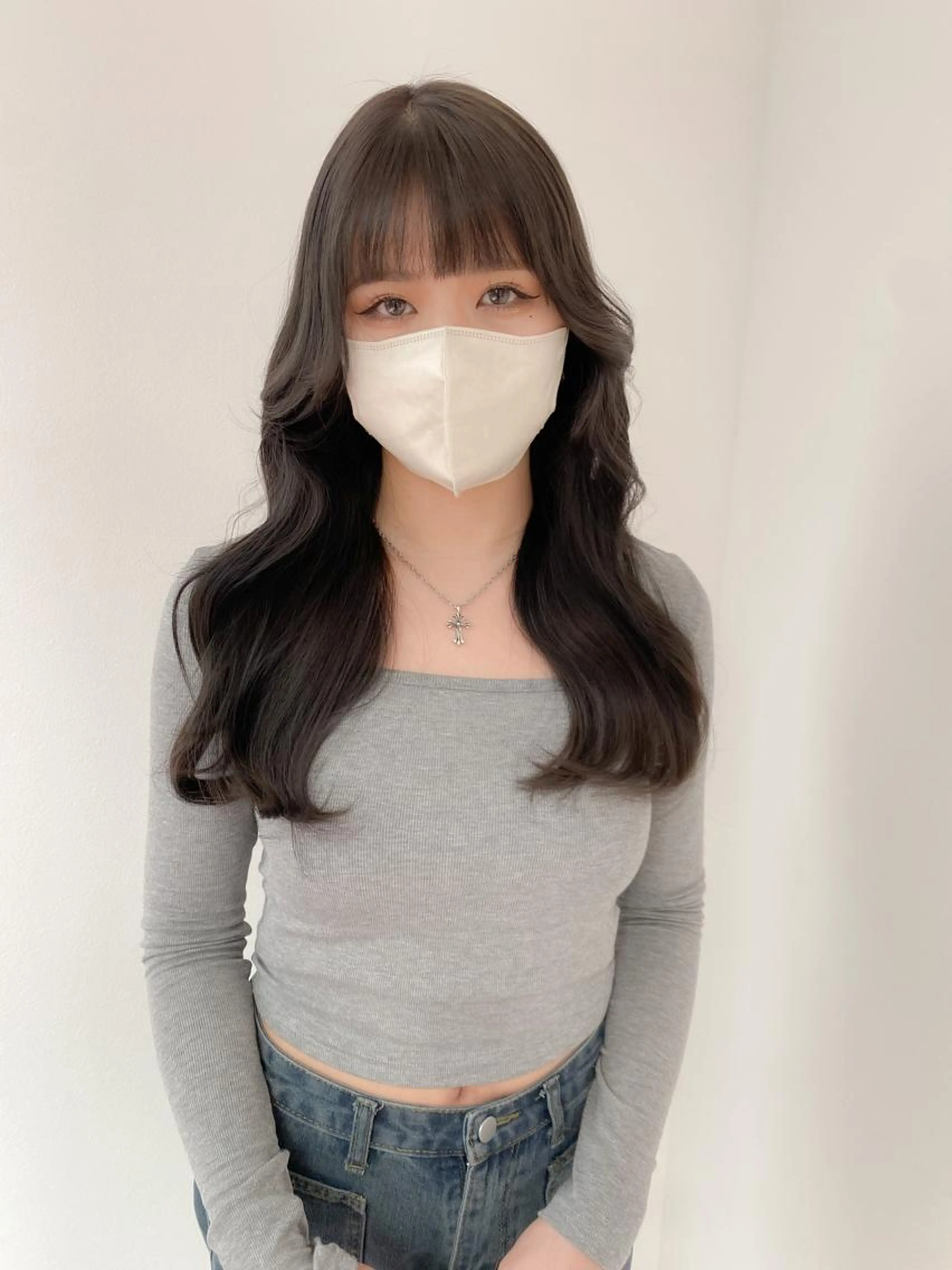 【ハリコシ欲しい方に🎀】韓国風小顔カット+カラー+TOKIOトリートメント ¥14,990の写真