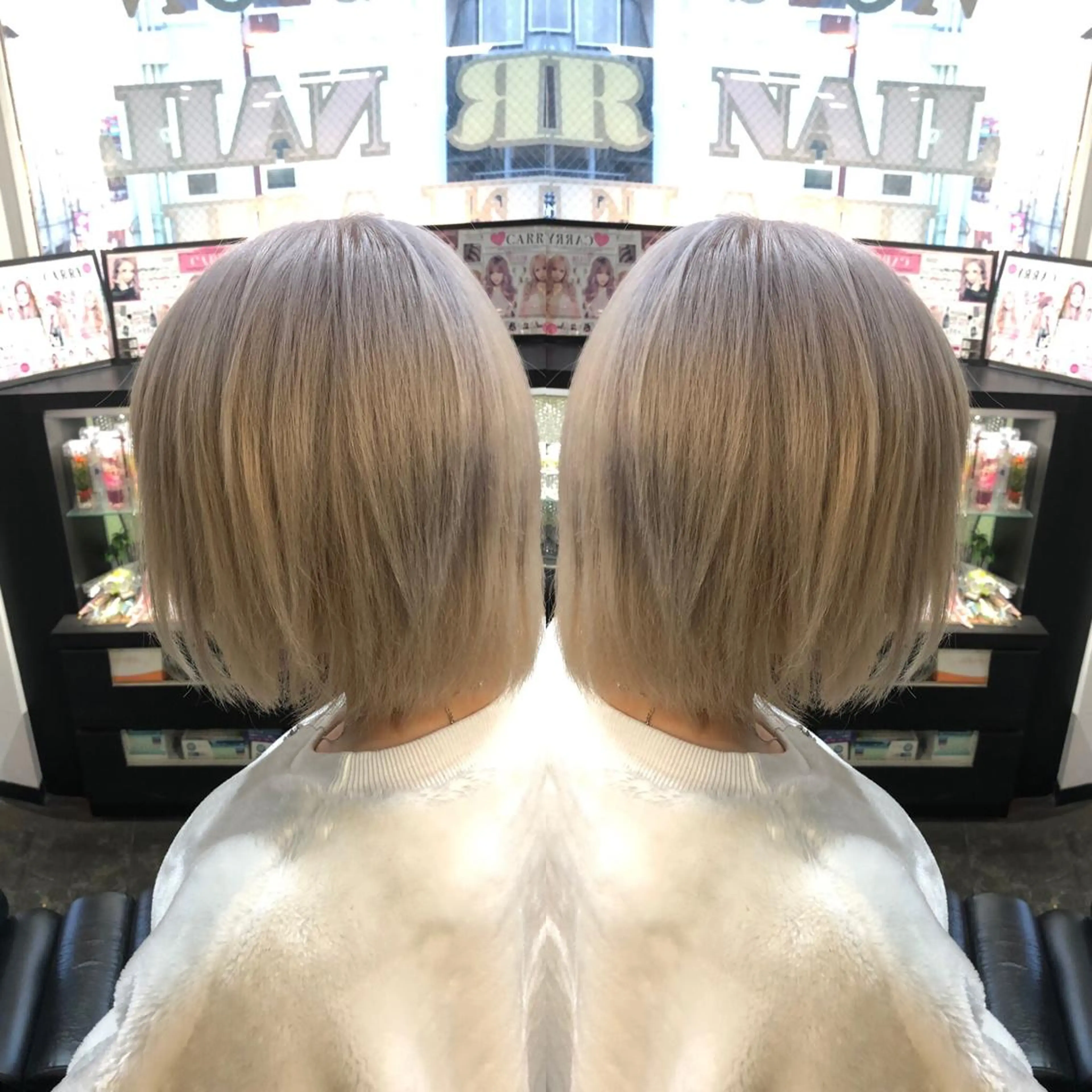 ミディアム ヘアカラー トリートメント 韓国カラー/エクステ carryのヘアスタイル