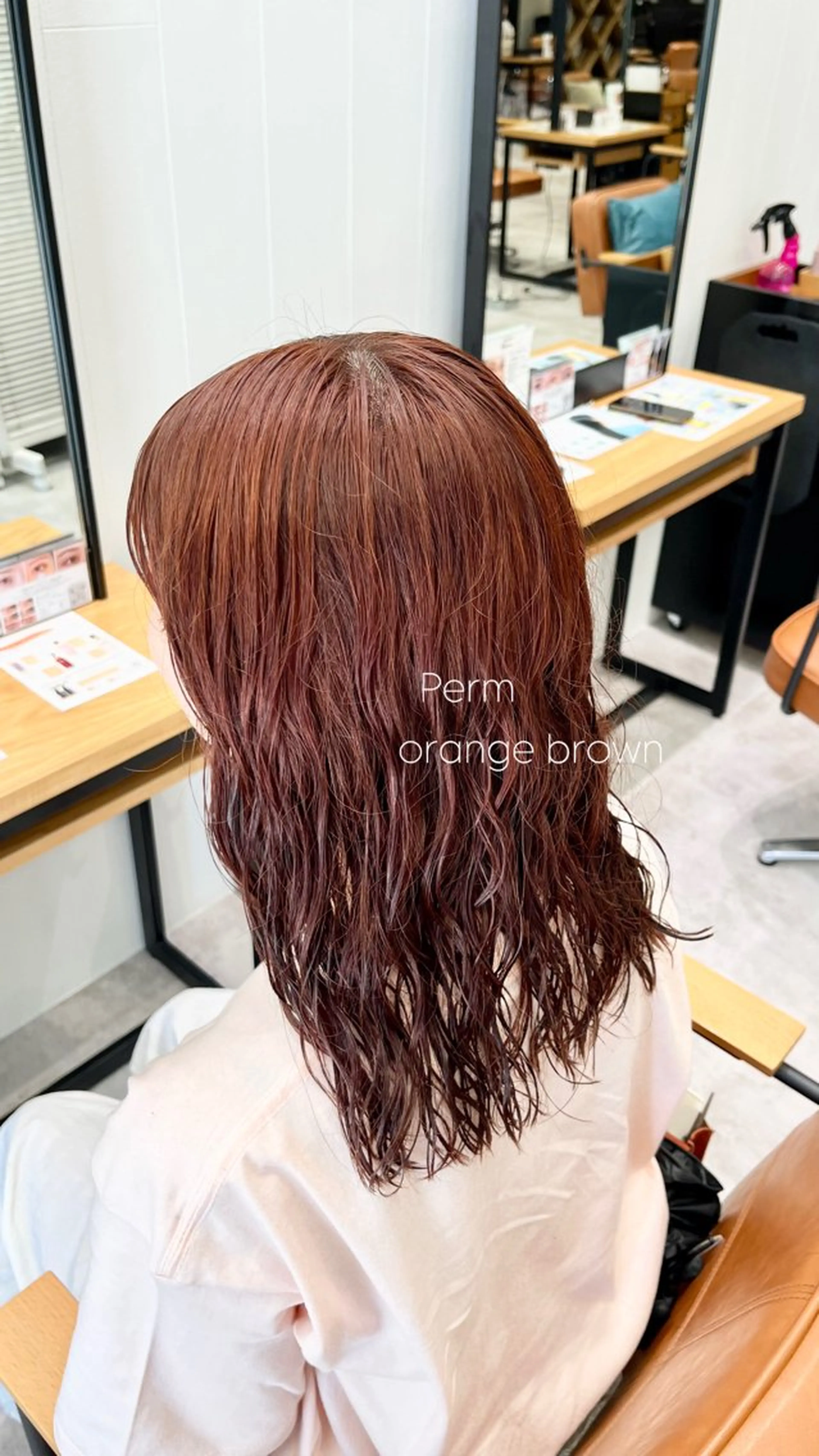 カラー オレンジ かわいいを＋🎀🤍 上品hair/ 星愛のヘアスタイル