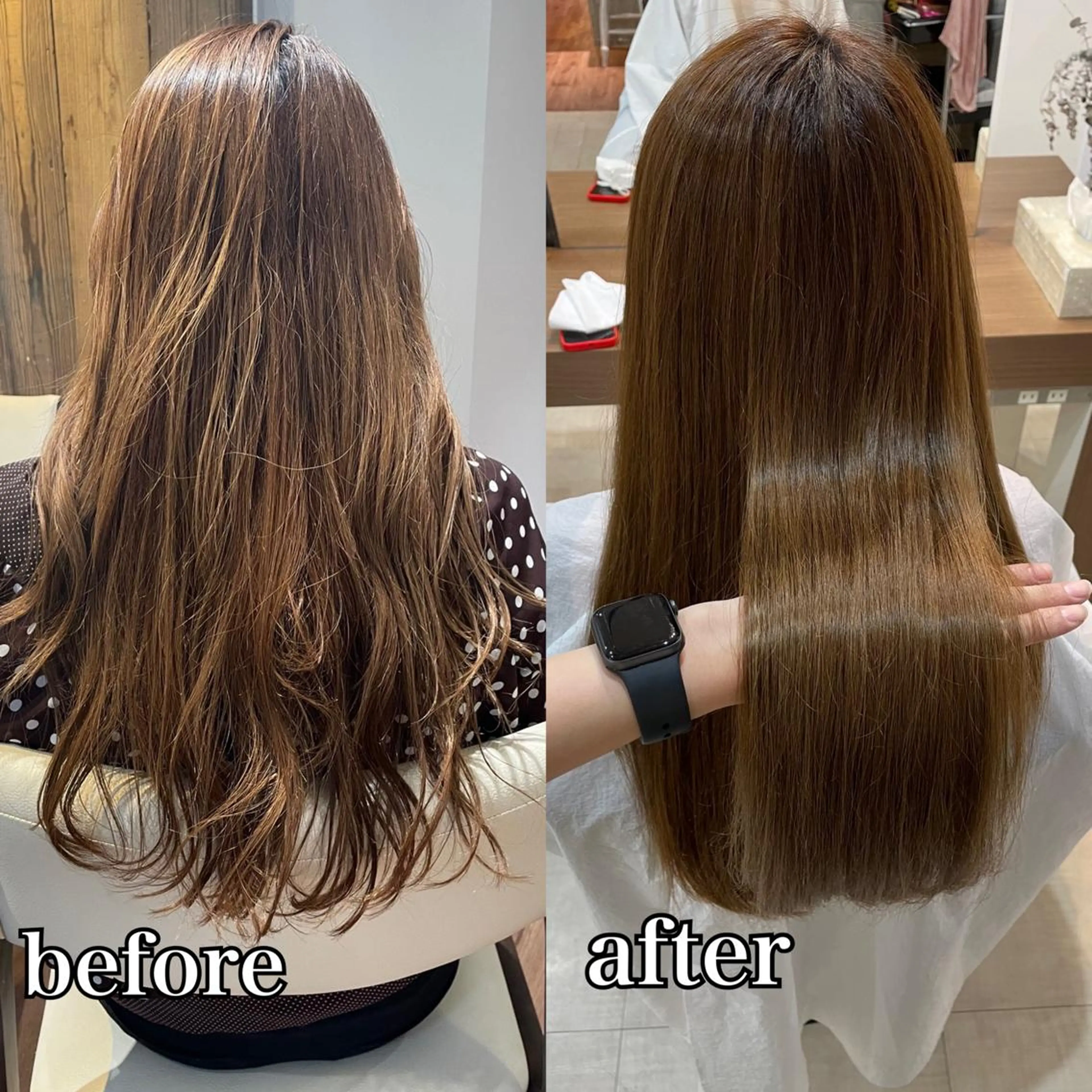 oggiottoトリートメント(10ステップ)+超音波アイロン《ケアプロ》✨髪質改善トリートメント✨の写真