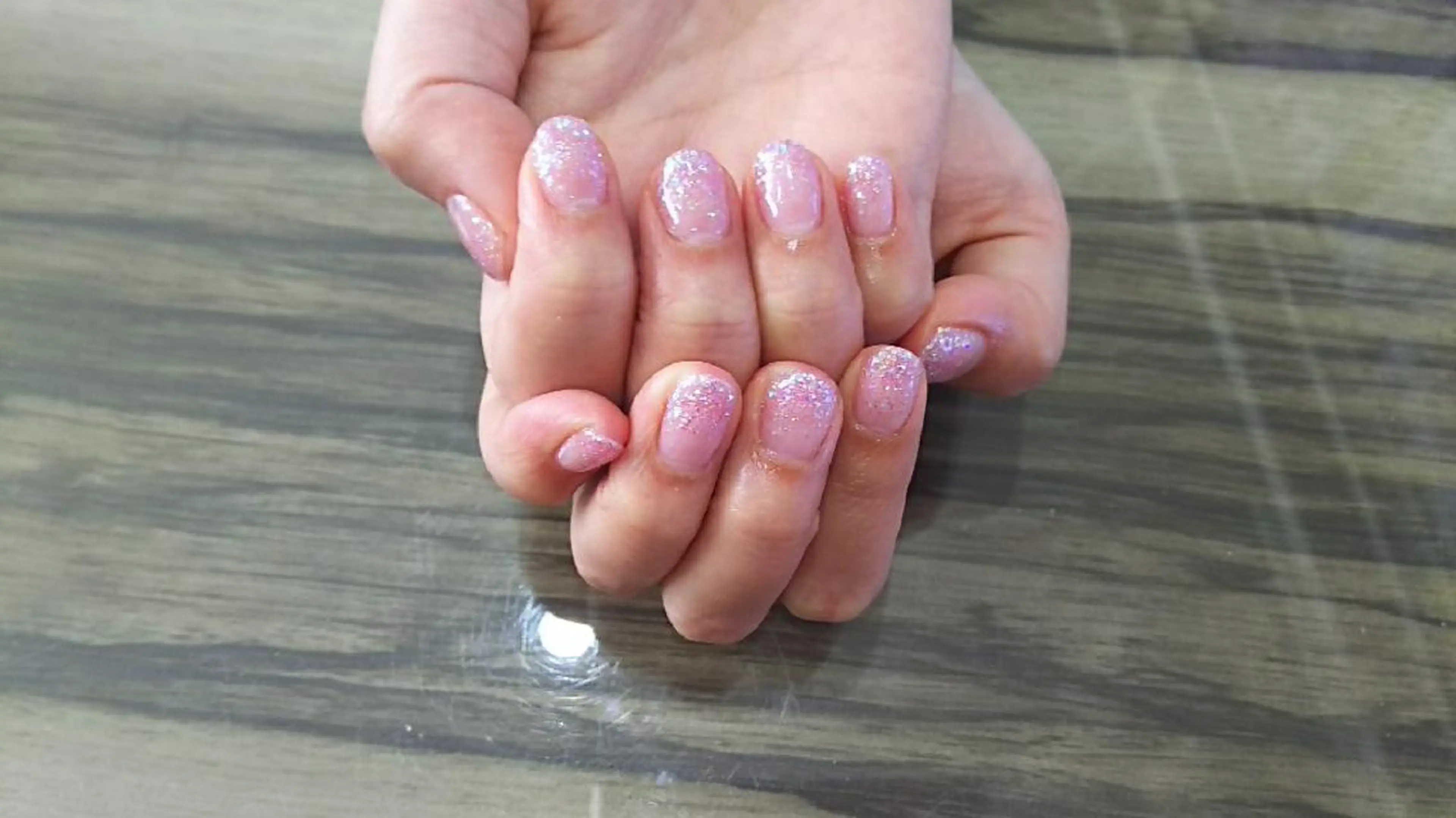 ネイル グラデーション ラメ(グリッター) ラメグラデーション パープル Progress Nailのネイルデザイン