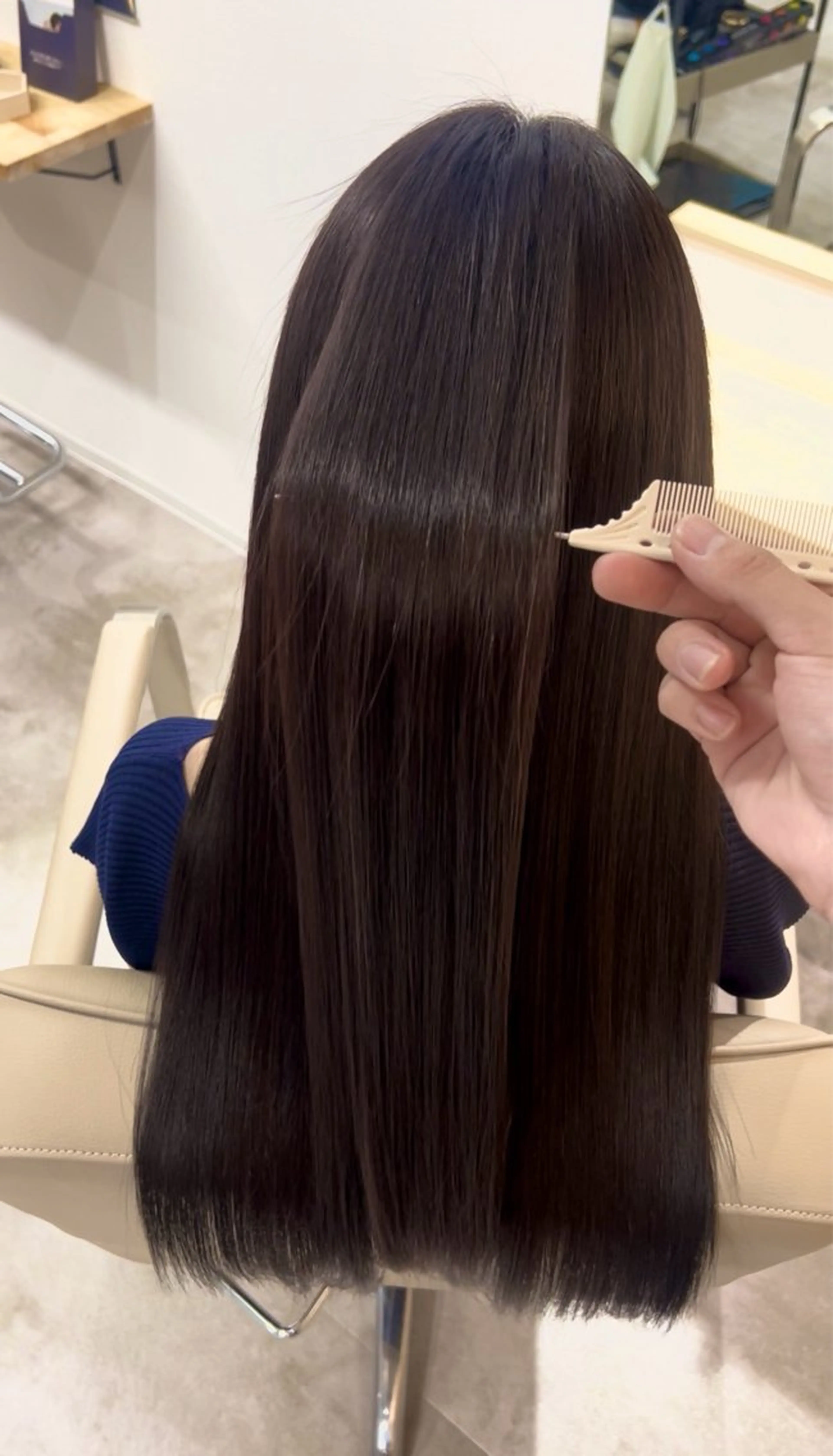 ロング 髪質改善 ロング トリートメント ヘアカラー トリートメント ヘッドスパ ONE EIGHTY 表参道所属・🫧髪質改善 縮毛矯正特化🫧中西のヘアスタイル