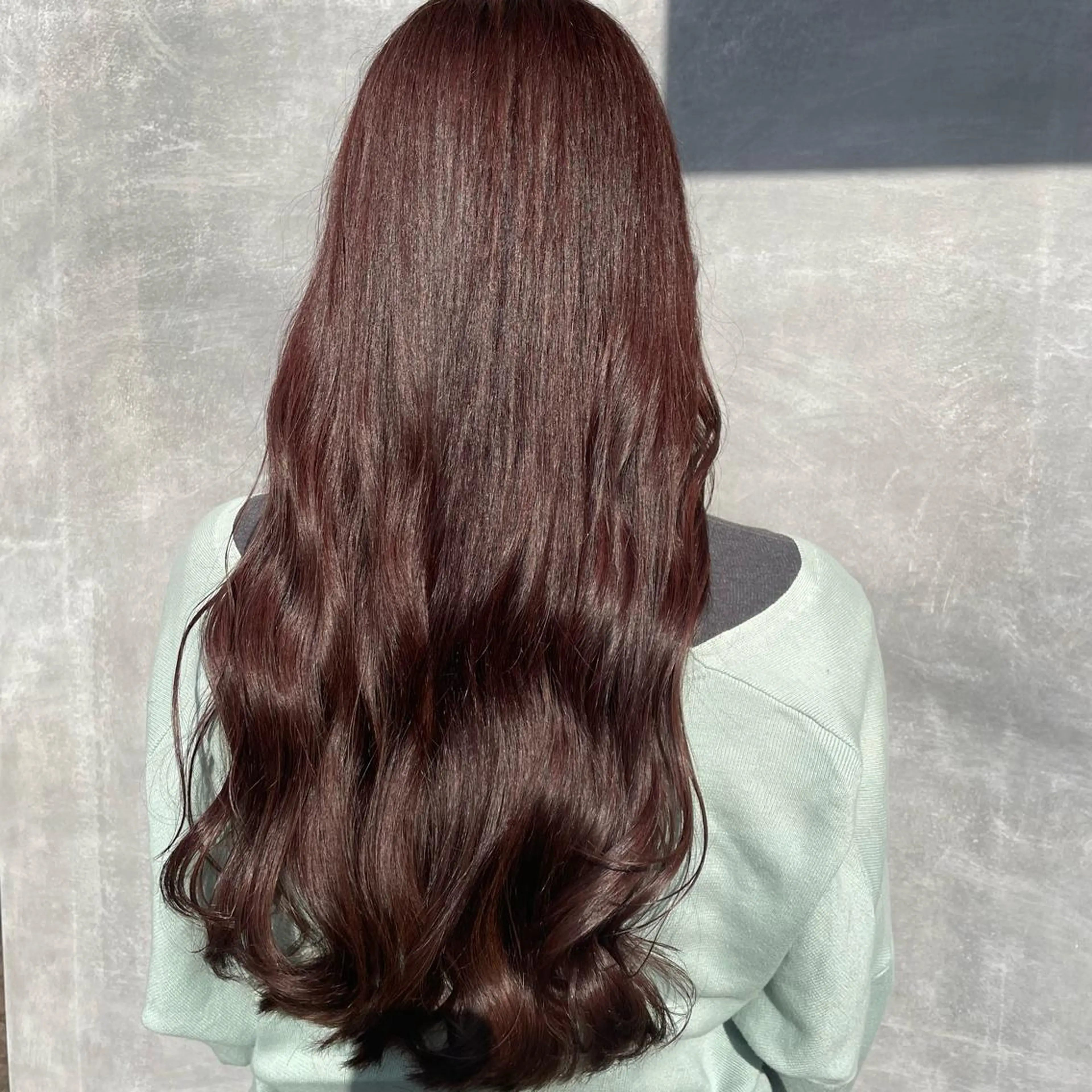 ロング カラー 青田 明日海のヘアスタイル