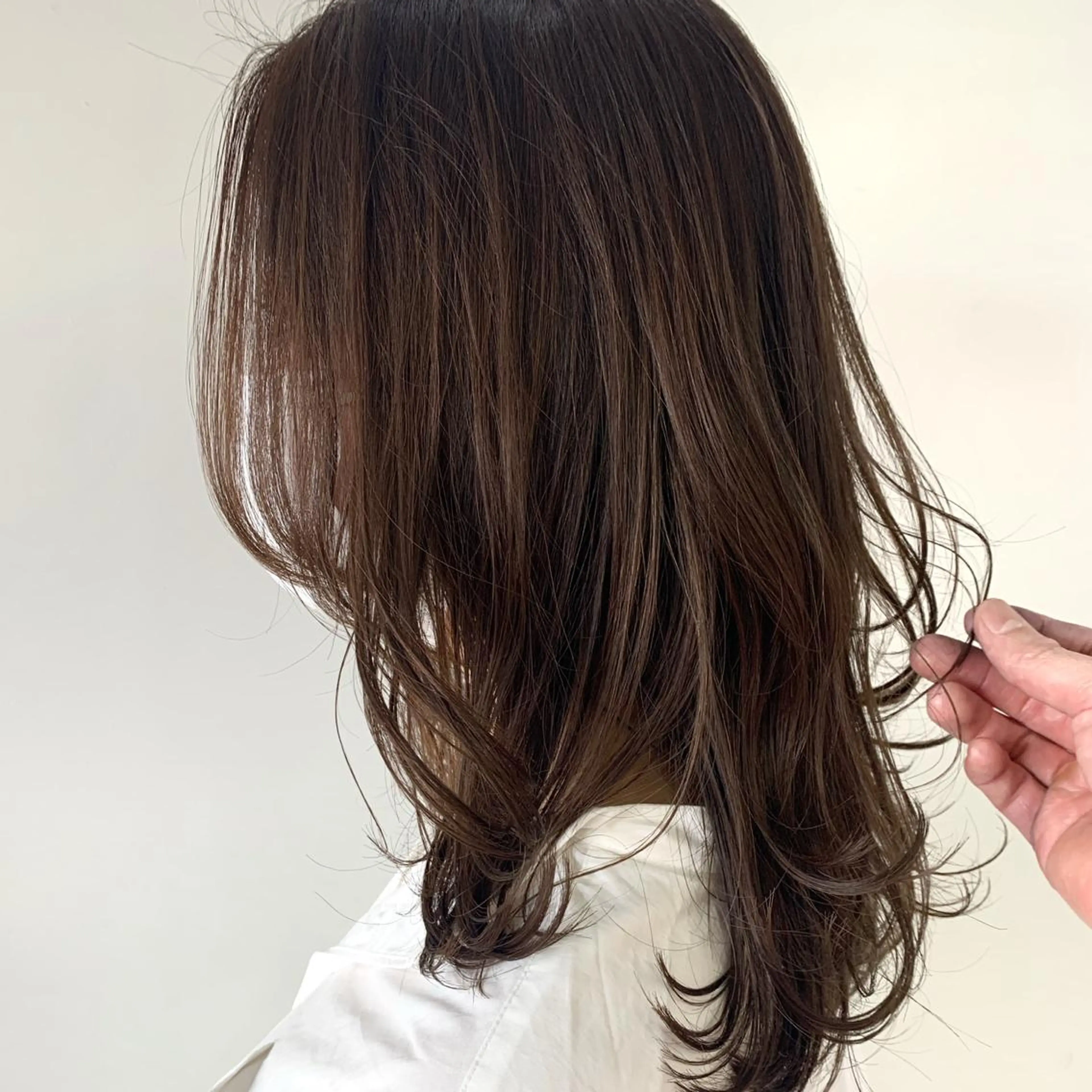 ミディアム カラー レイヤーカット ボブ/大人ヘア k-two濱田のヘアスタイル