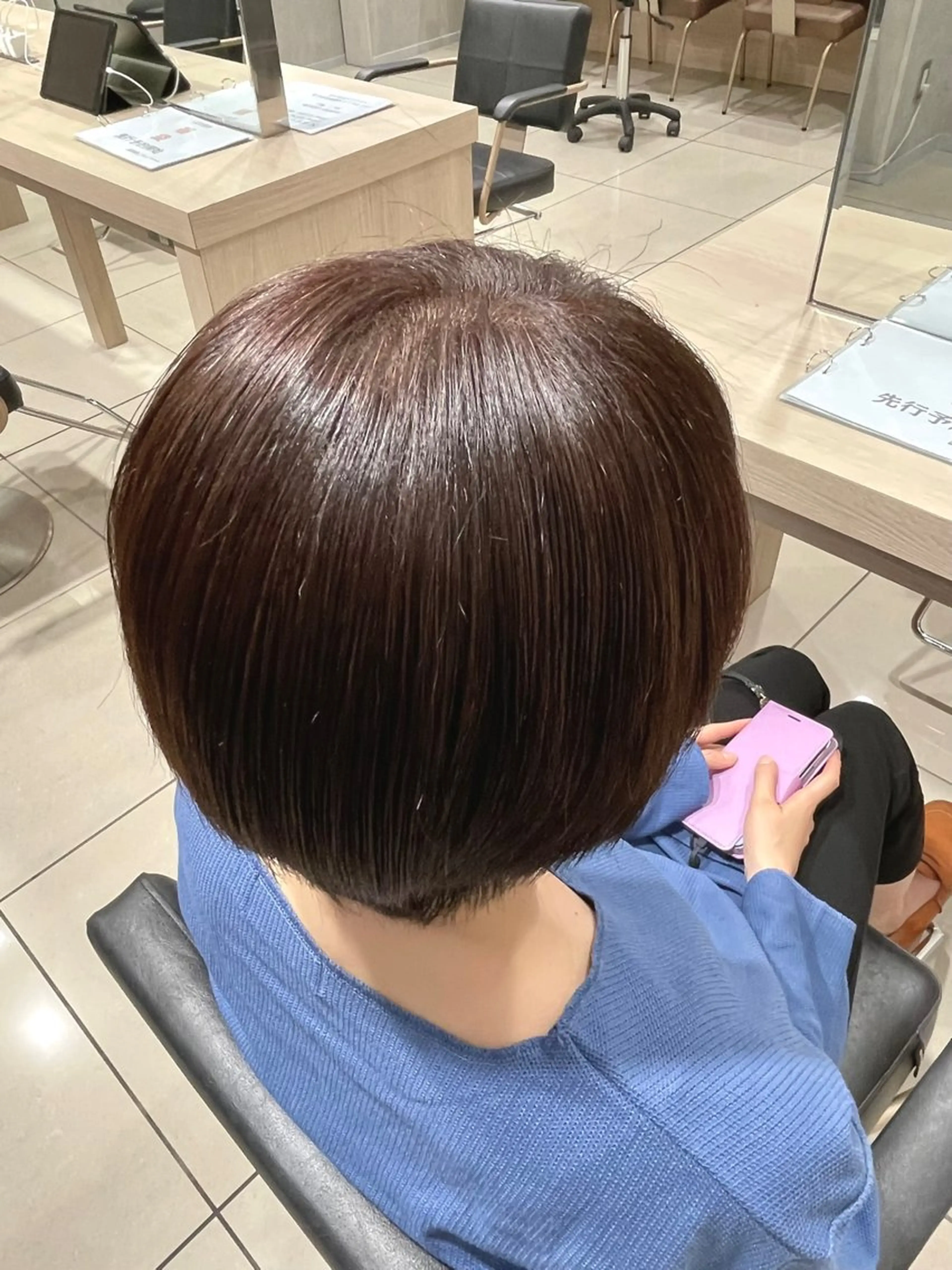 ショート カラー 【🎀推し デザイン カラー】小池 雪奈のヘアスタイル