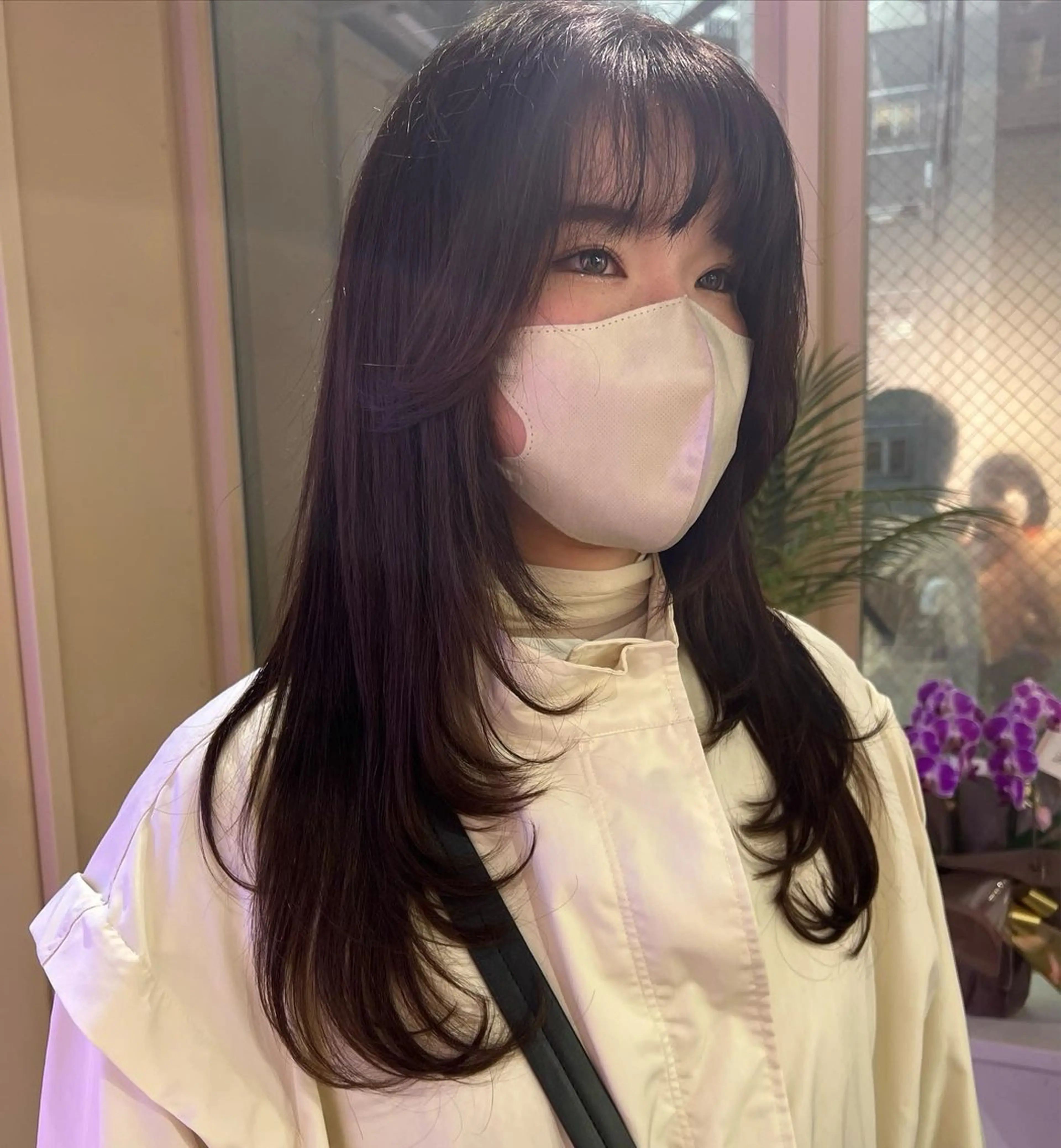 セミロング プルエクステ エクステ 韓国風ヘア レイヤーカット エクステ プルエクステ 🖤MIYUのヘアスタイル