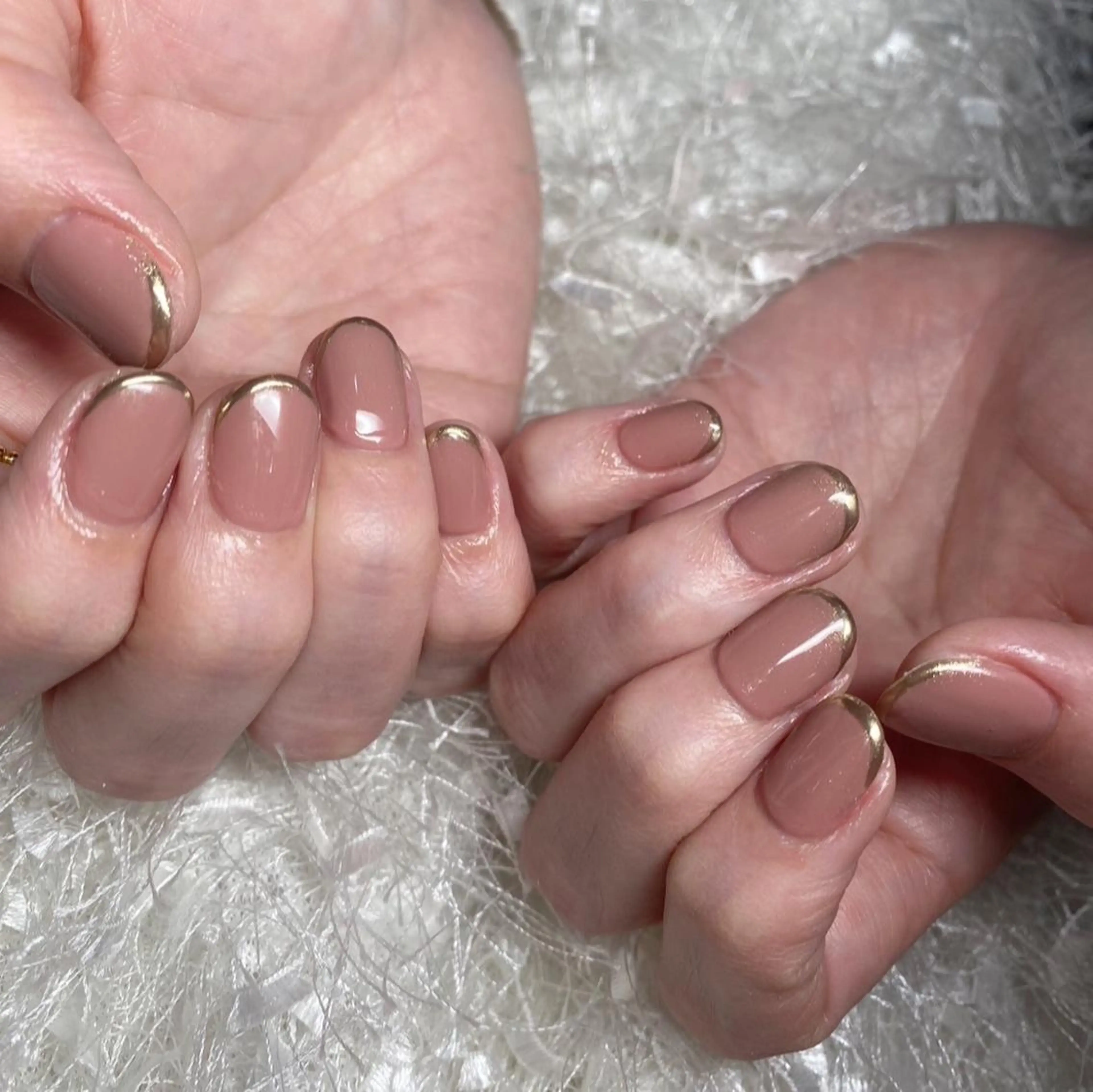 ネイル 桜ネイル 長さ出し フレンチネイル ジェルネイル グラデーション ハンドネイル Nail&eye Belire 新宿のネイルデザイン