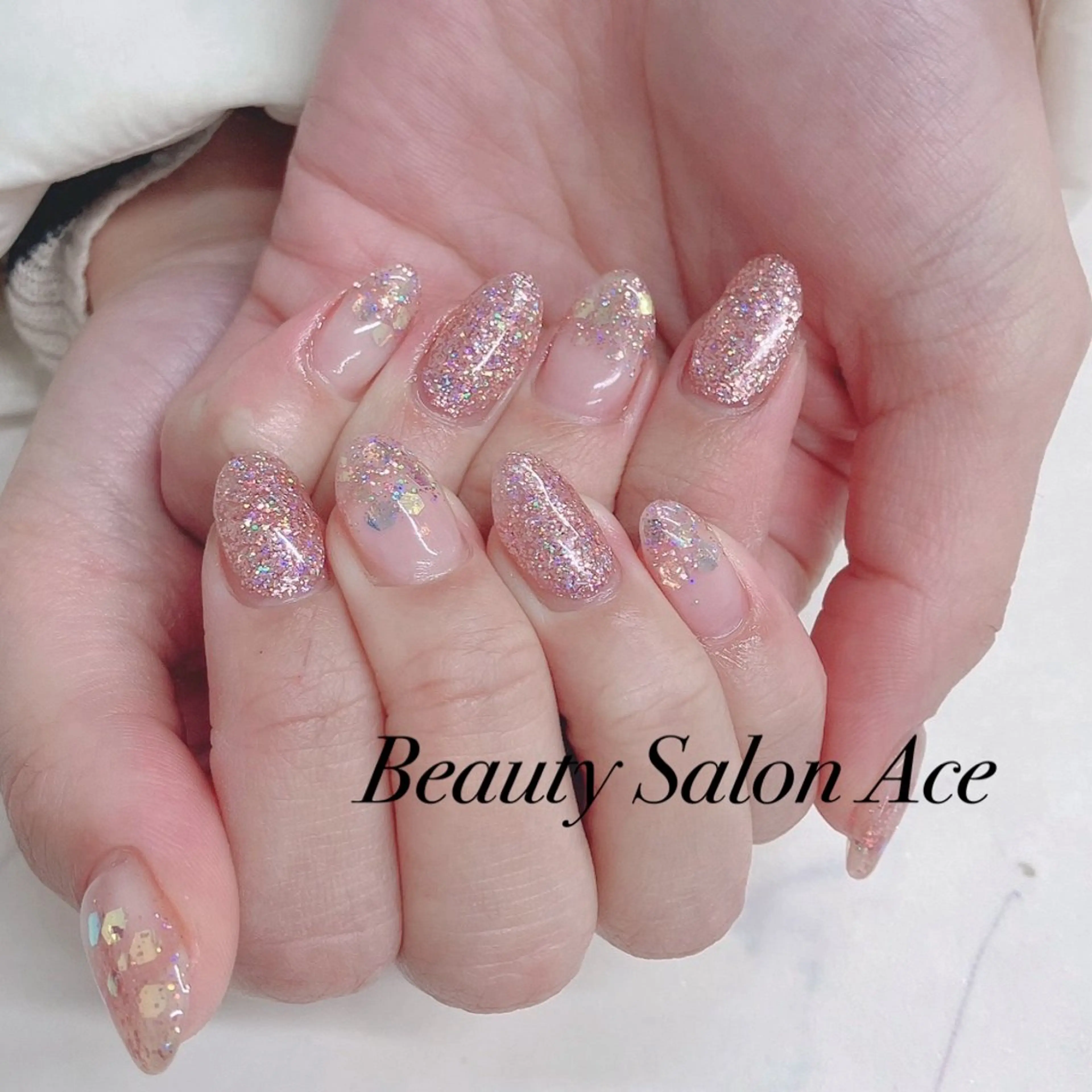 ネイル メンズネイル 冬ネイル クリスマス ハンドネイル ハンドケア Beauty Salon Ace(ネイルサロン エース)所属・池袋フィルイン Ace♡長さだしのネイルデザイン