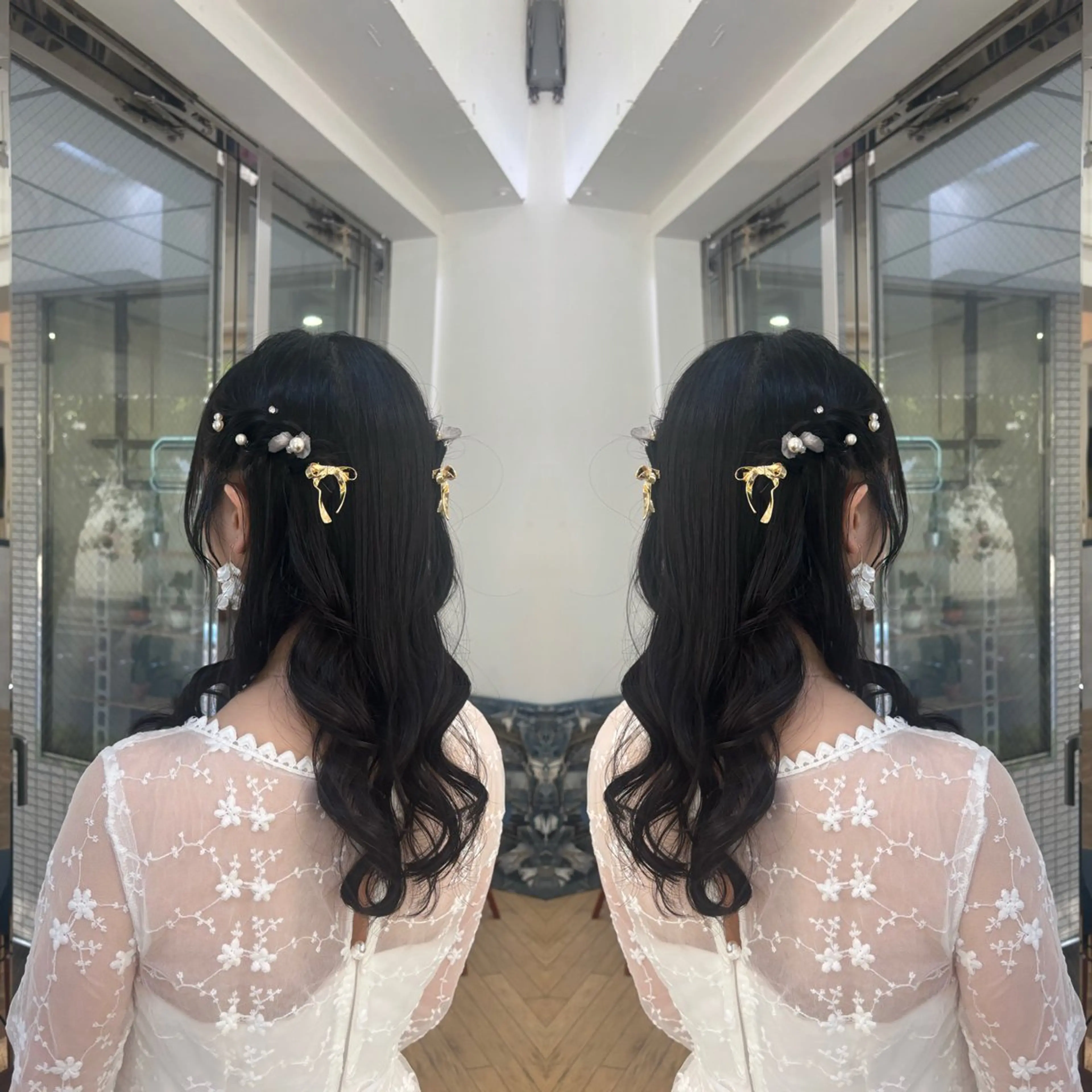 セミロング ヘアアレンジ ☻モエカ/ハイトーン アレンジ☻のヘアスタイル