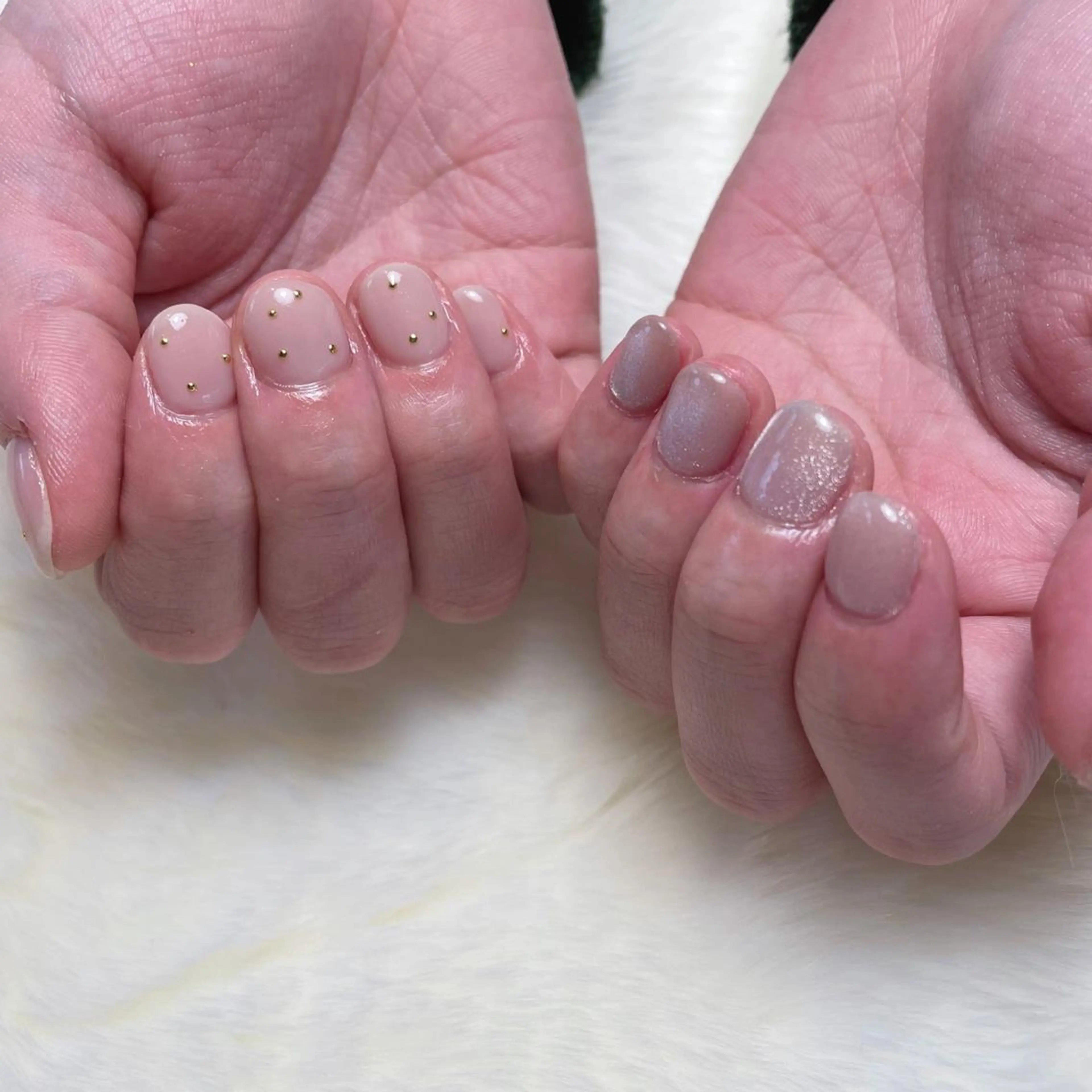 ネイル ドット ゴールド マグネットネイル Nail Salon eniのネイルデザイン