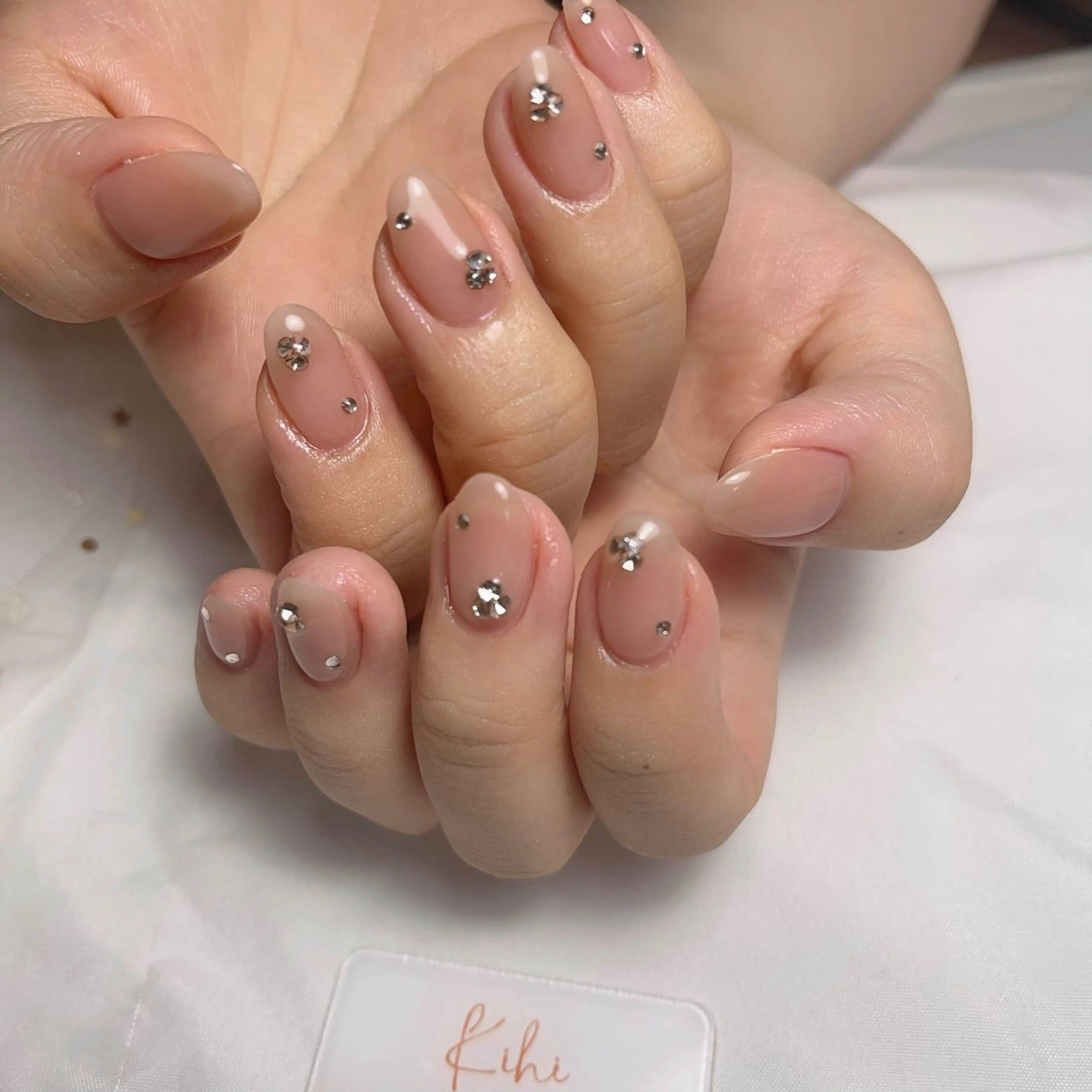 ネイル アートネイル フレンチネイル ジェルネイル グラデーション 韓国ネイル ハンドネイル さくら💮💮 【オフ無料】のネイルデザイン