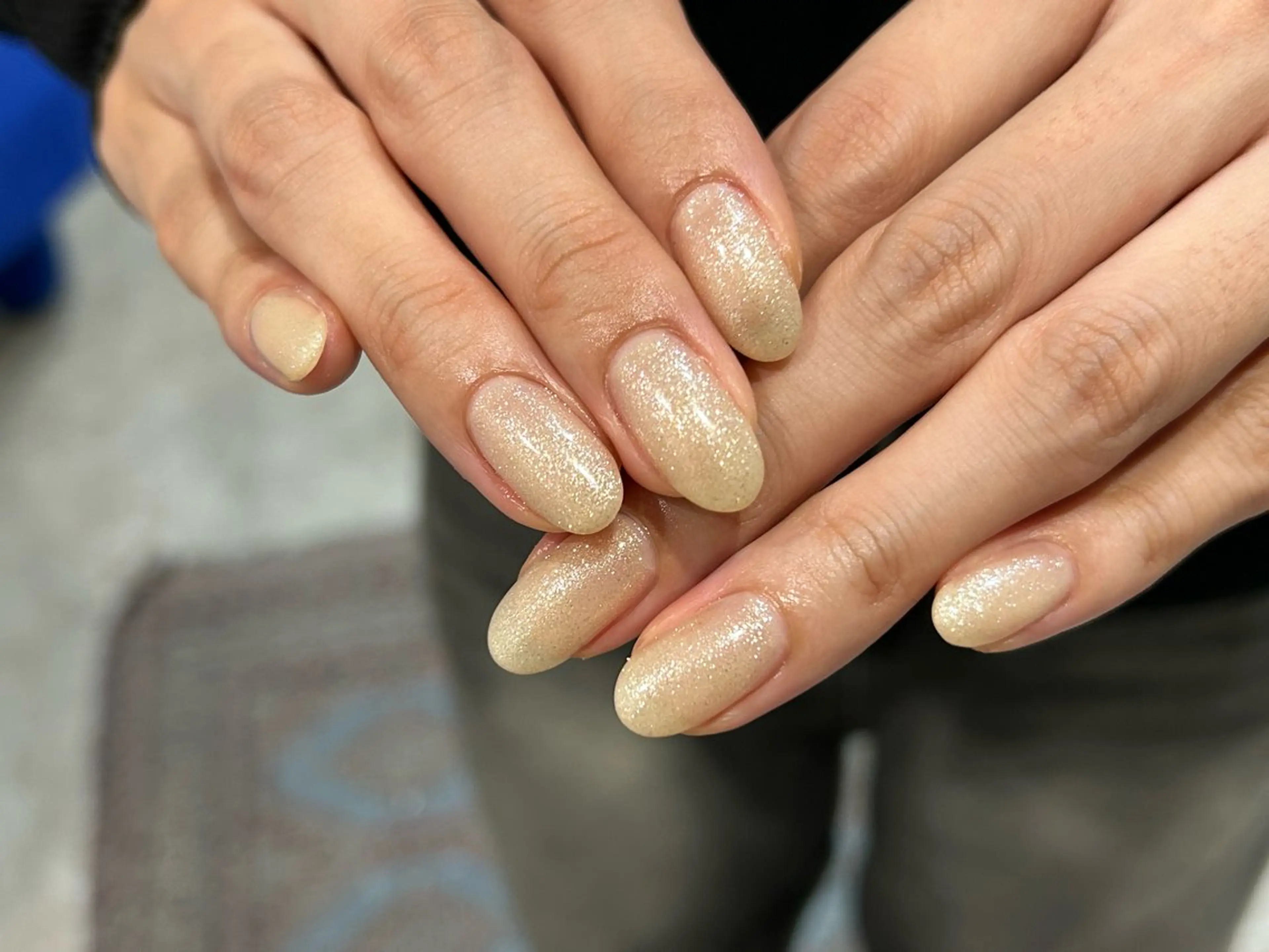 ネイル ワンカラーネイル 0203ムニムサン 💙Mizuhoのネイルデザイン