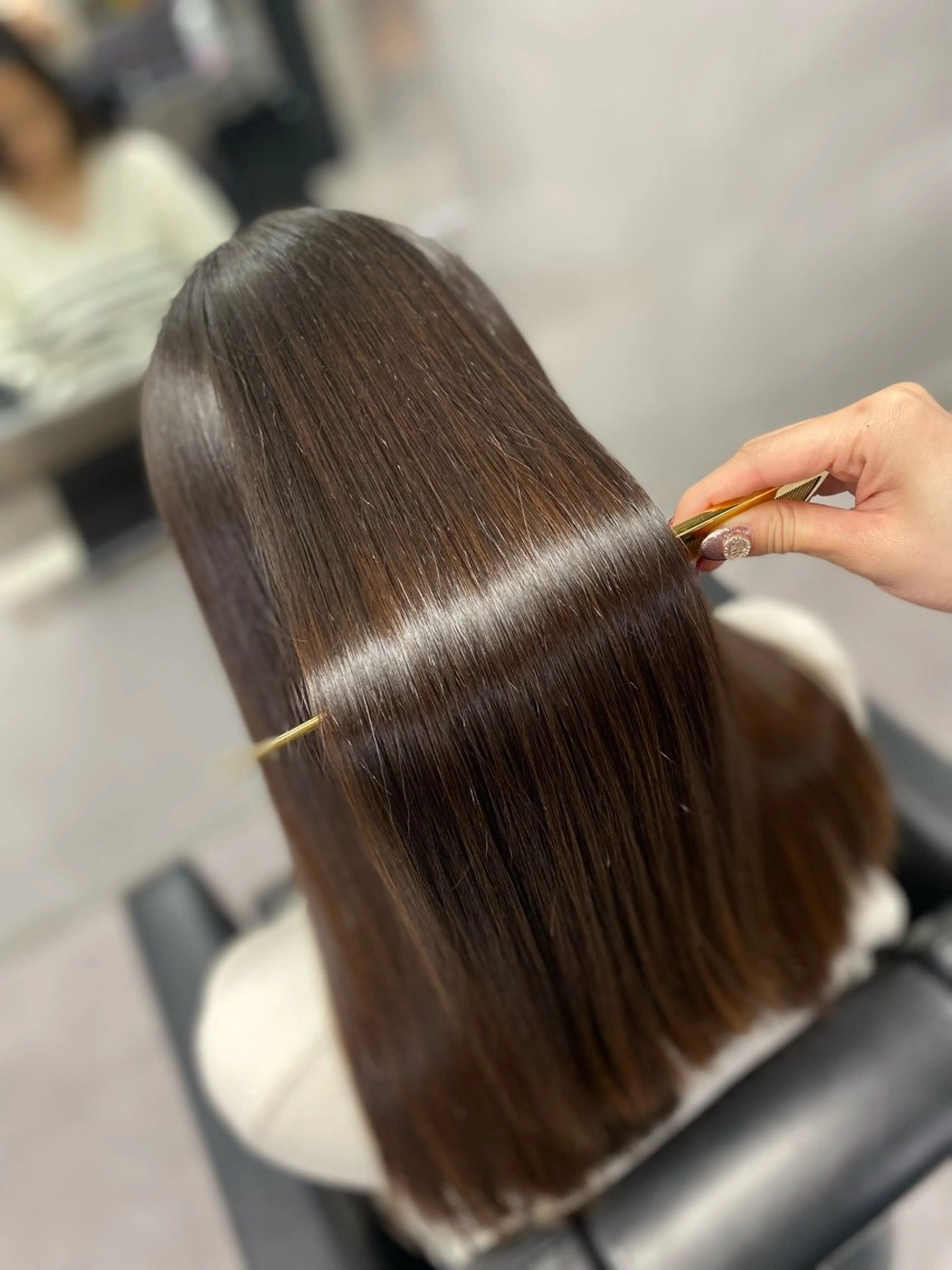 ロング カット 縮毛矯正 トリートメント 艶髪/縮毛矯正 🫧辻野海羽のヘアスタイル