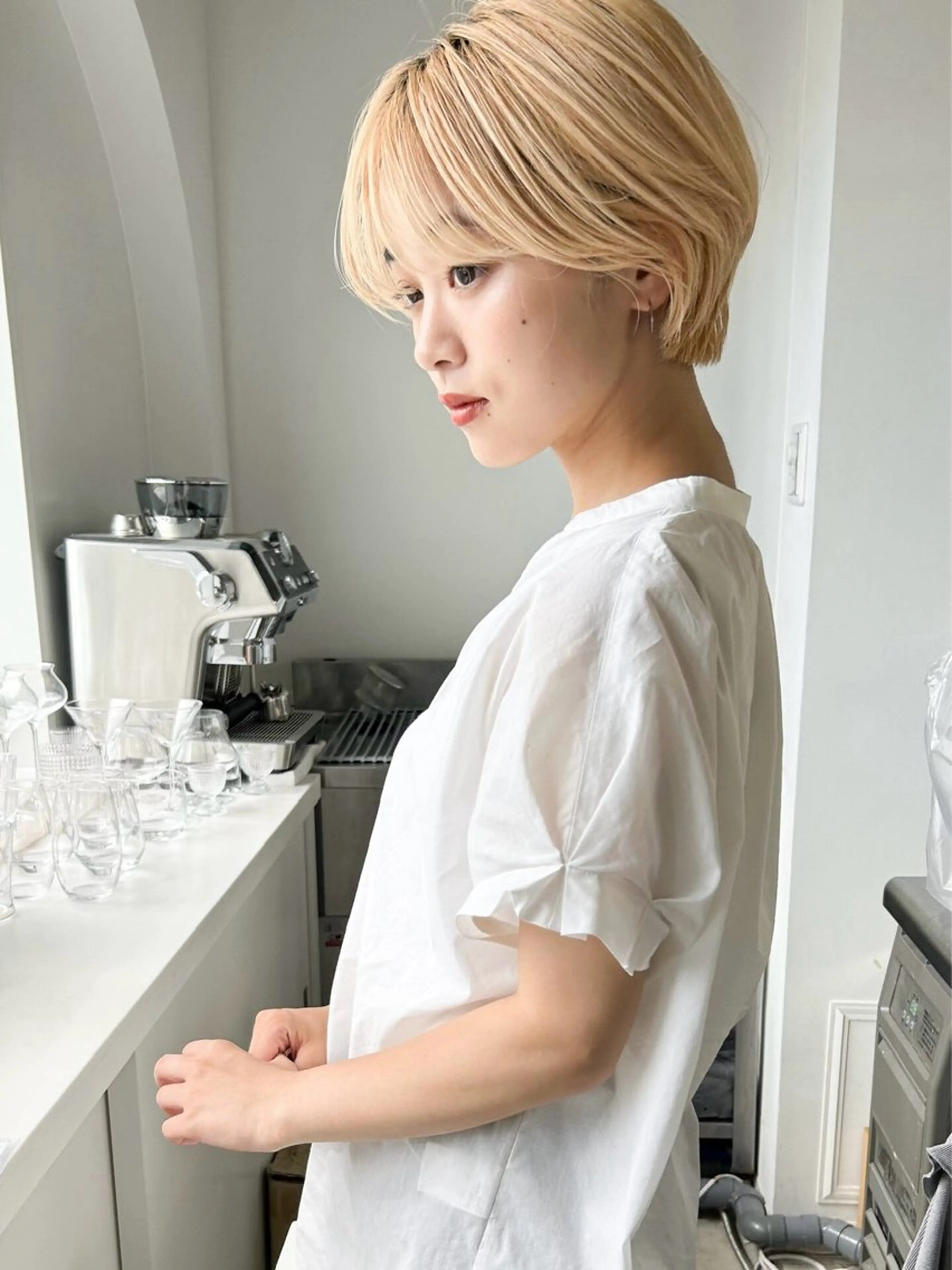 ショート ショートヘア ヘアカラー 💗艶カラー💗 CECILのヘアスタイル