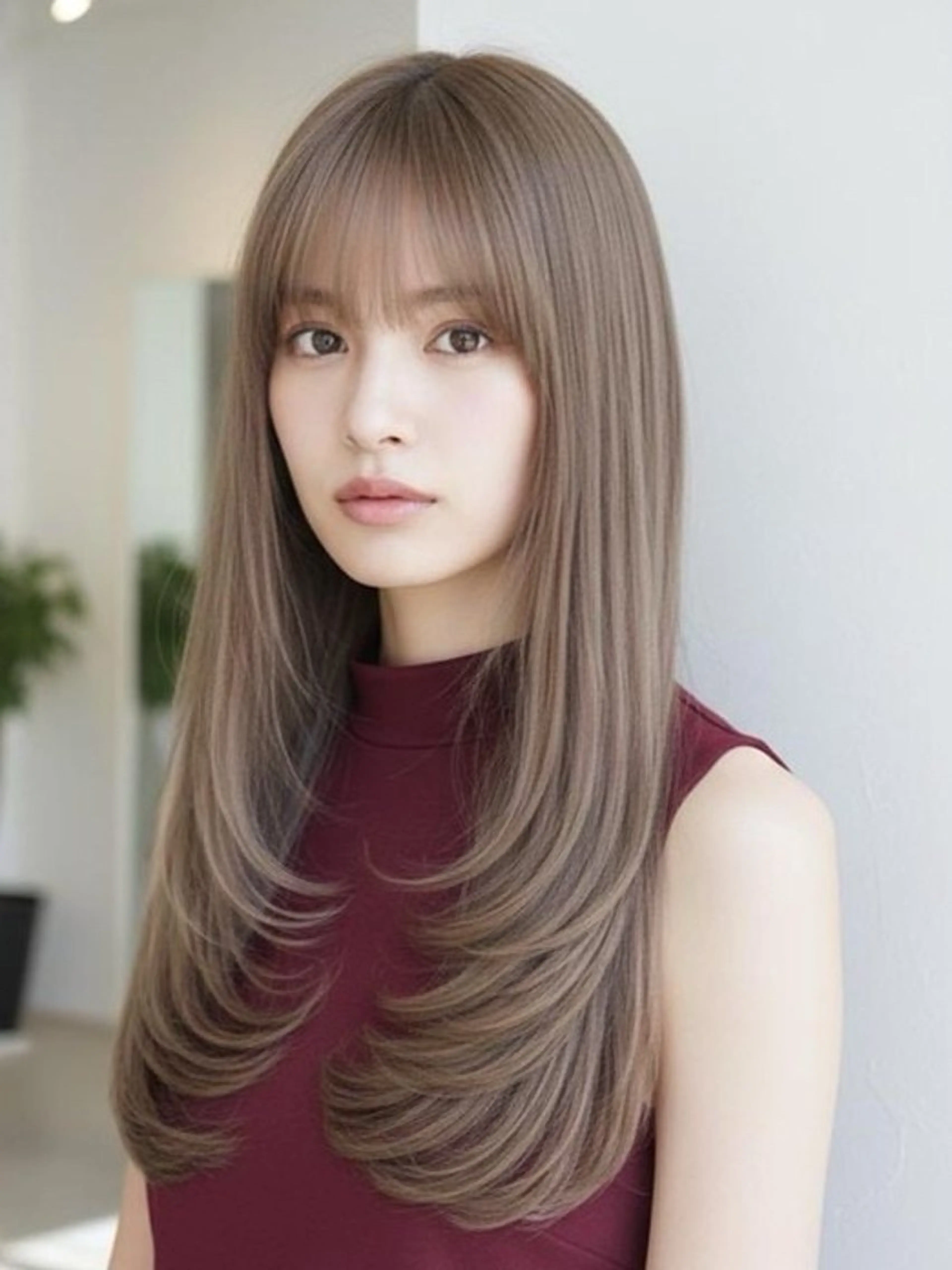 カラー Helena ゆりあのヘアスタイル