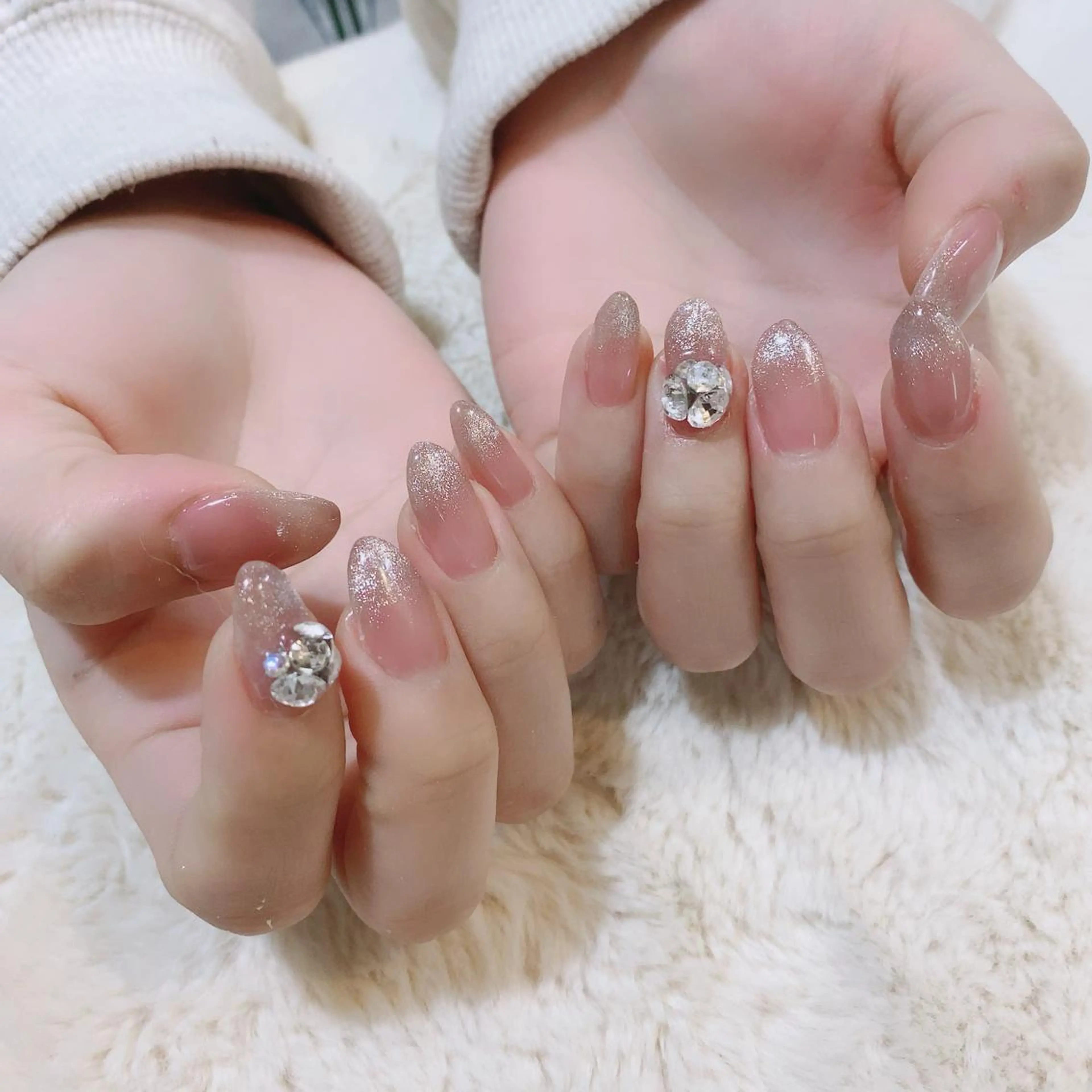 ネイル グラデーション マグネットネイル YAS 青柳 安代のネイルデザイン