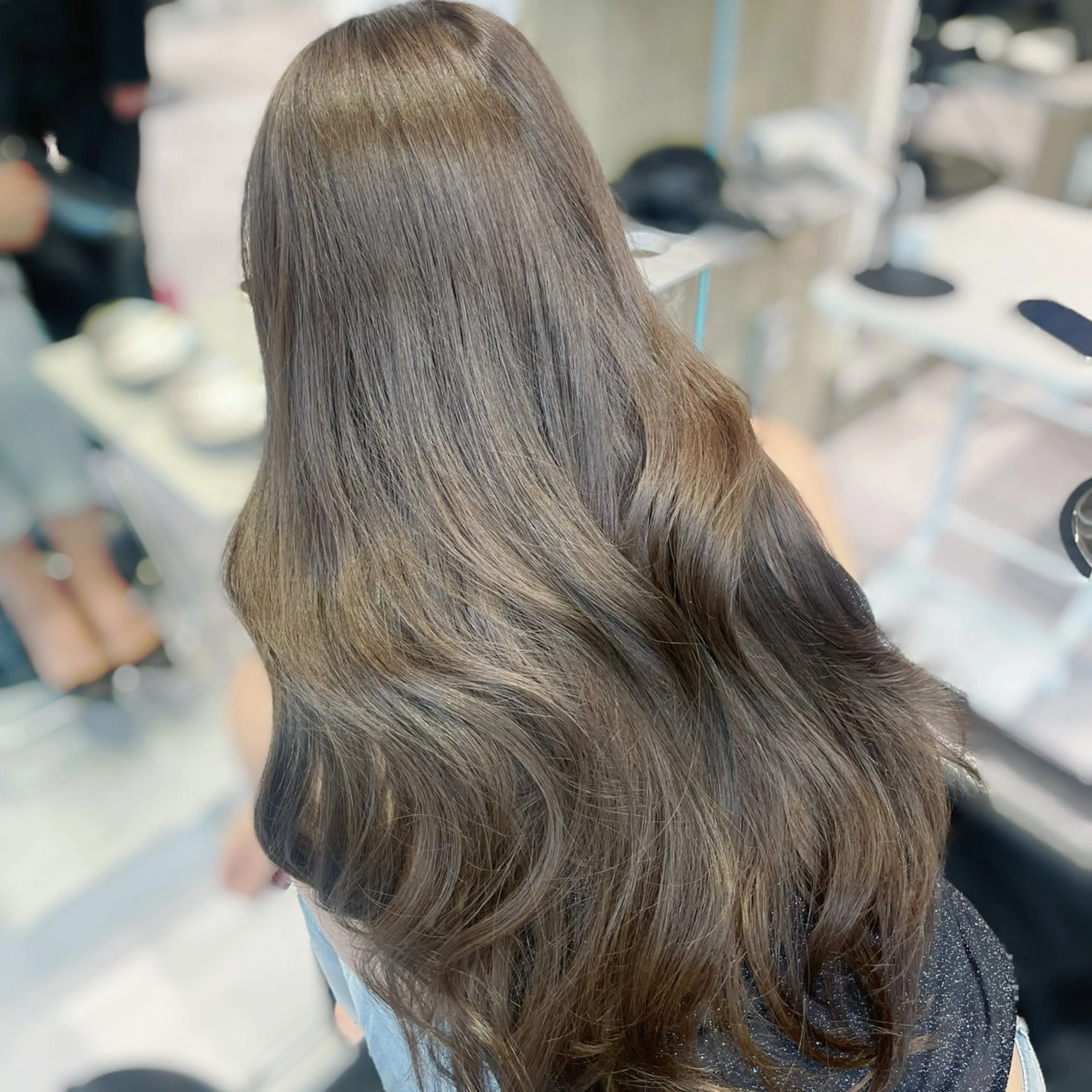 髪質改善カラーの写真