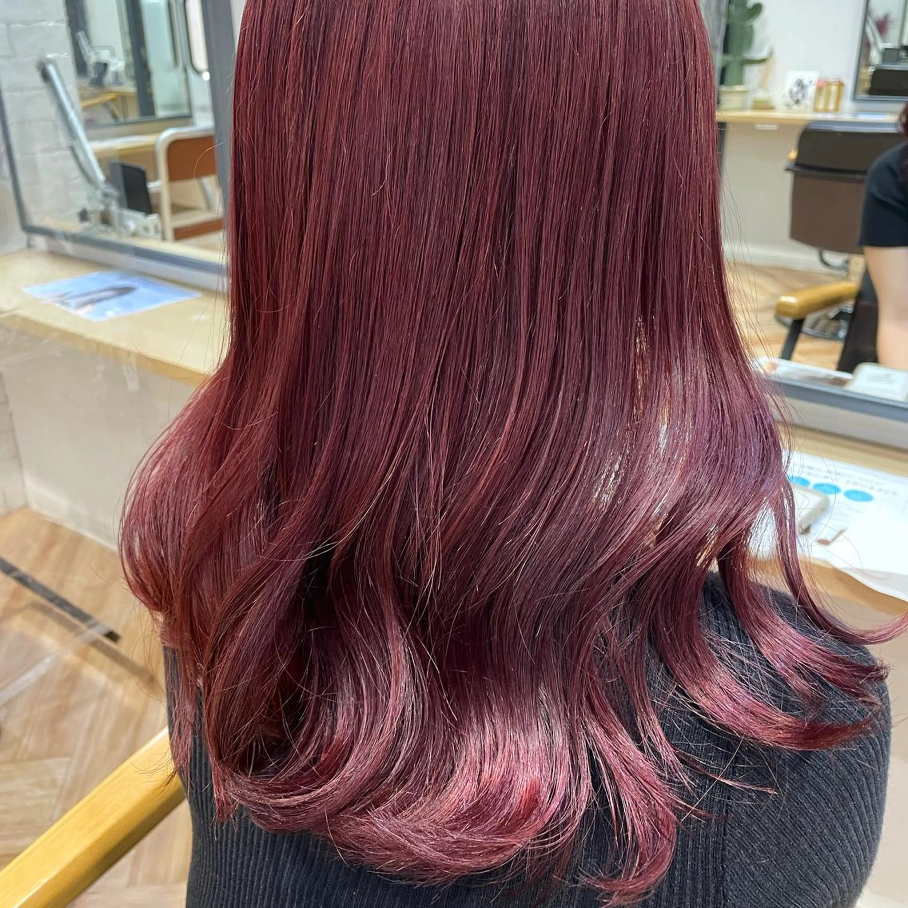 ロング ヘアカラー もり まりものヘアスタイル