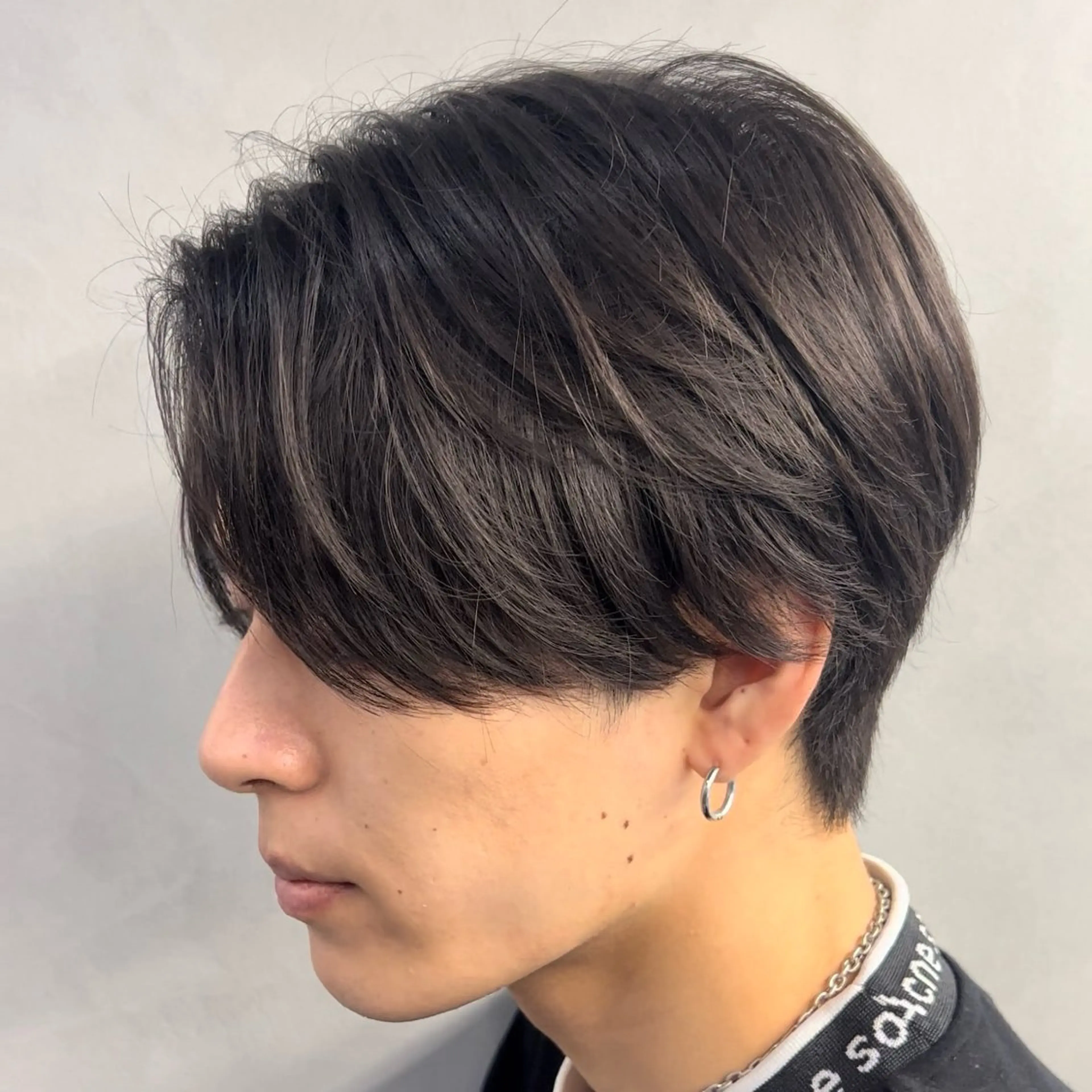 ミディアム パーマ ヘアアレンジ メンズ カット パーマ fifth Tokyo所属・fifth 石川 凪のヘアスタイル