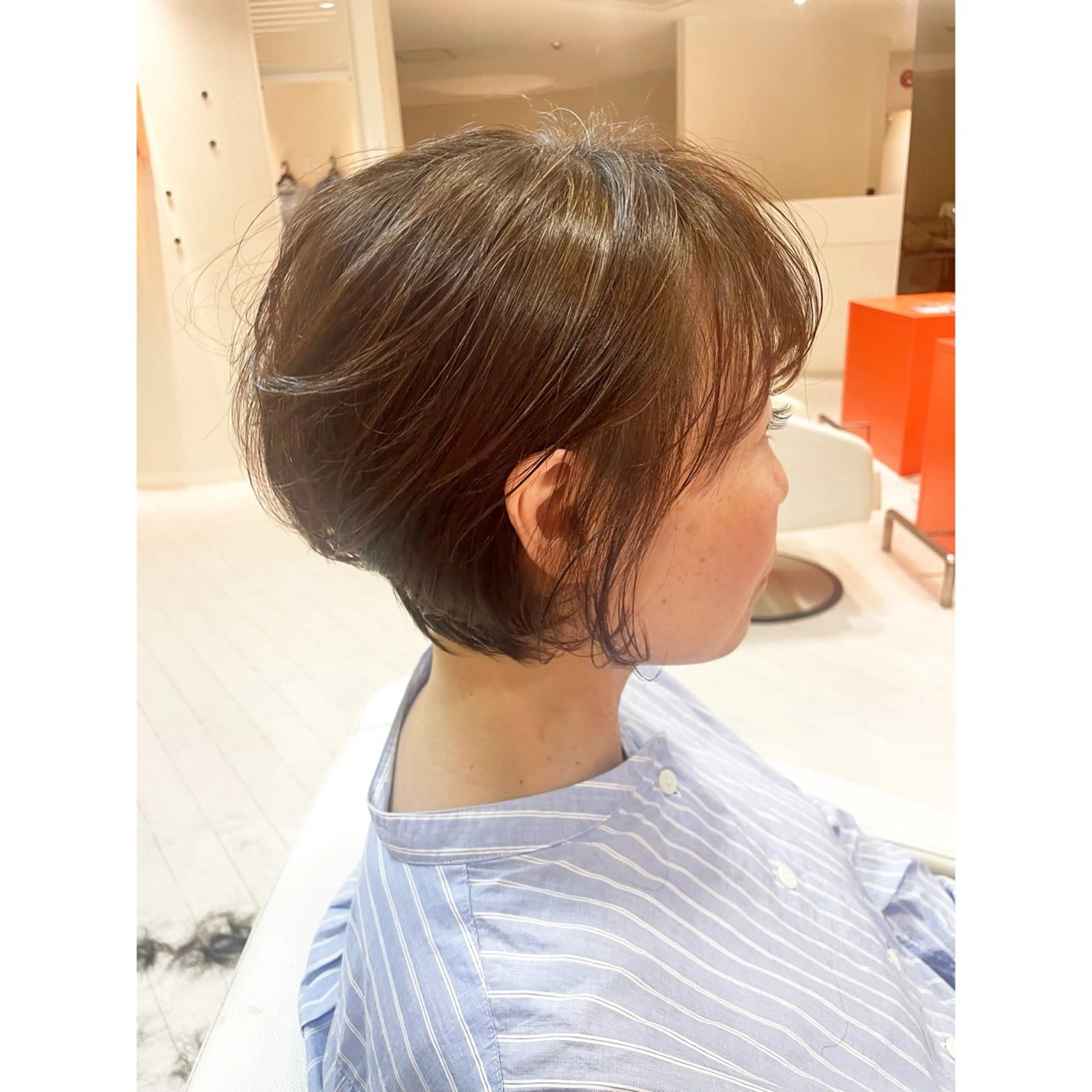 ショート ショートヘア 前さこ 結衣のヘアスタイル
