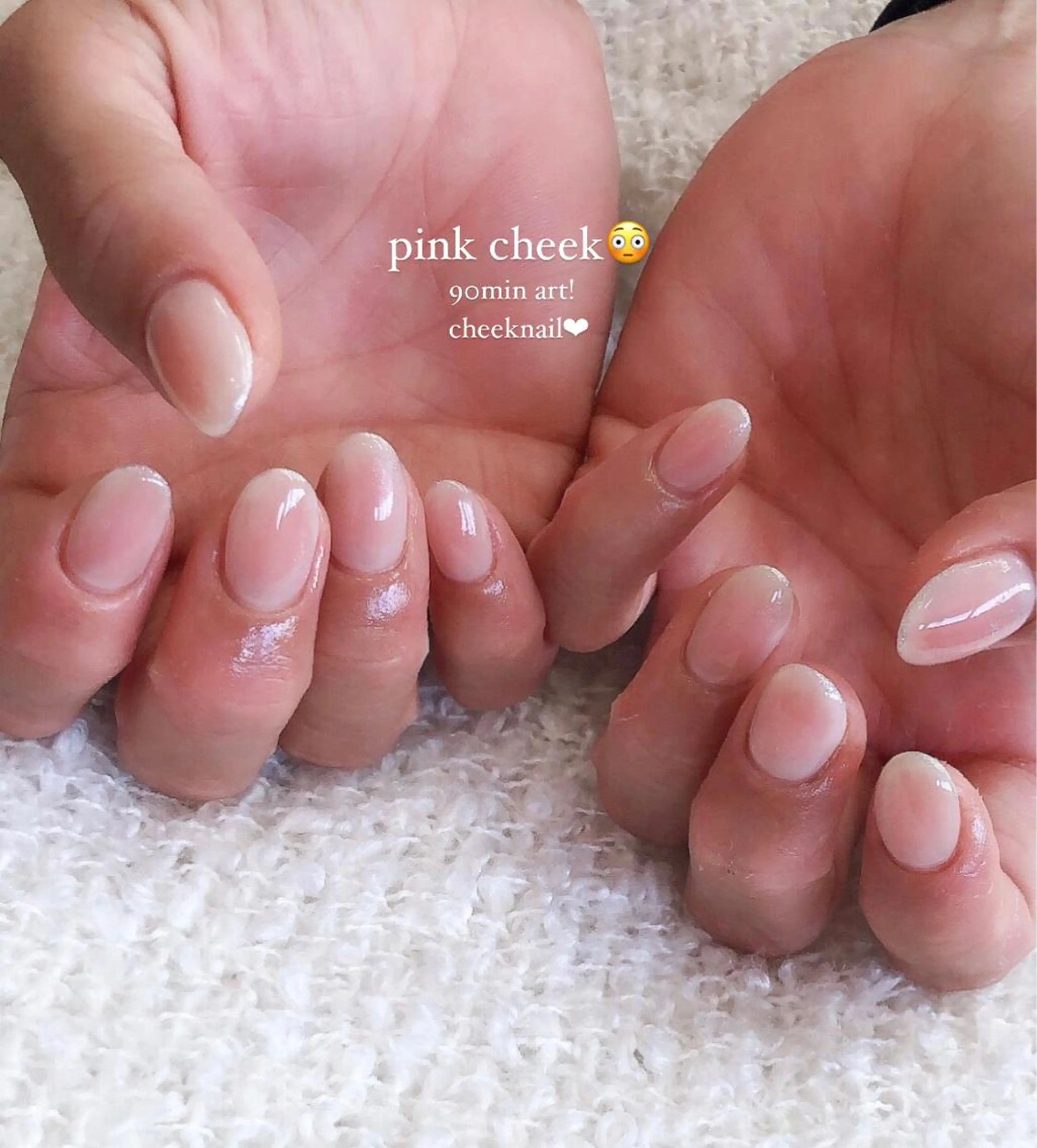 ネイル チークネイル ピンク 1 9 9 7所属・nail 1997のネイルデザイン