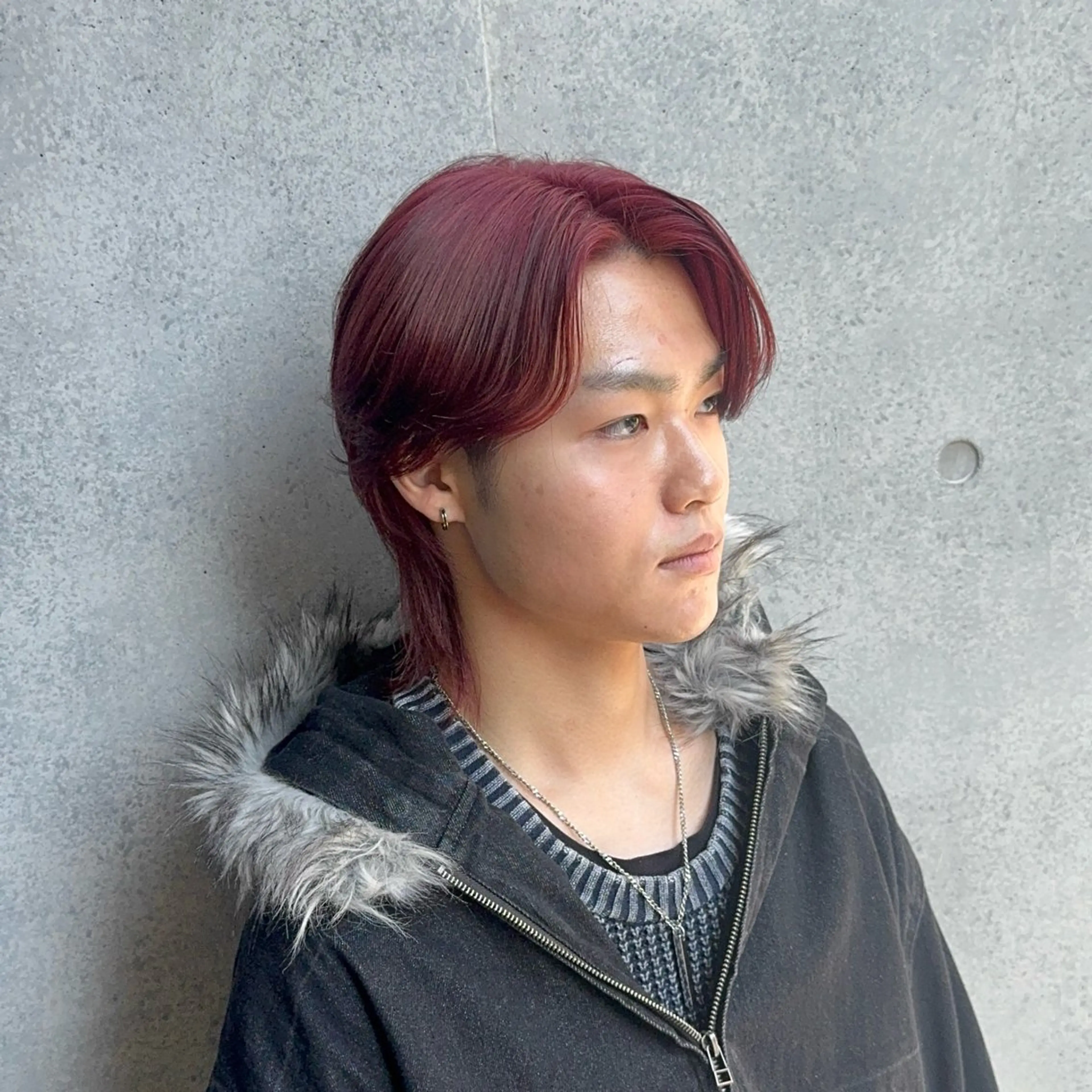 カラー メンズ メンズブリーチ マッシュウルフ マッシュ メンズウルフカット ブリーチ カット ヘアカラー 髪に優しいブリーチ/ メンズ/アニメ/僚汰のヘアスタイル