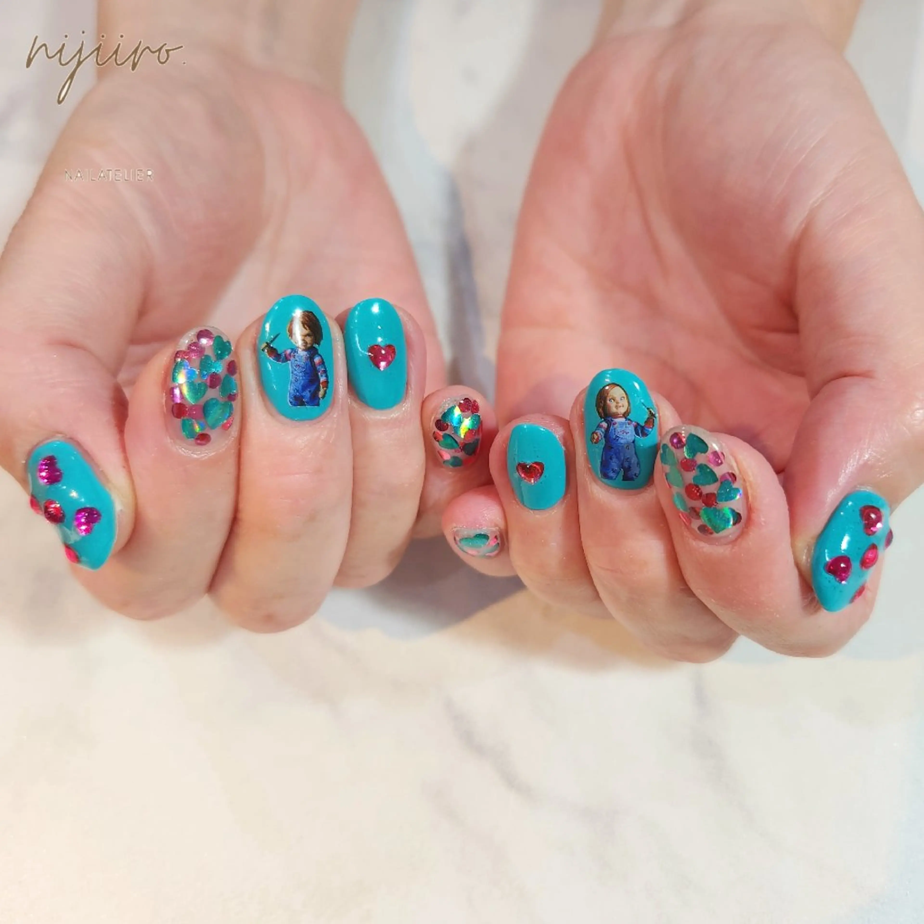 ネイル ハンドネイル nailatelier nijiiro.所属・nijiiro🌈 サトウのネイルデザイン