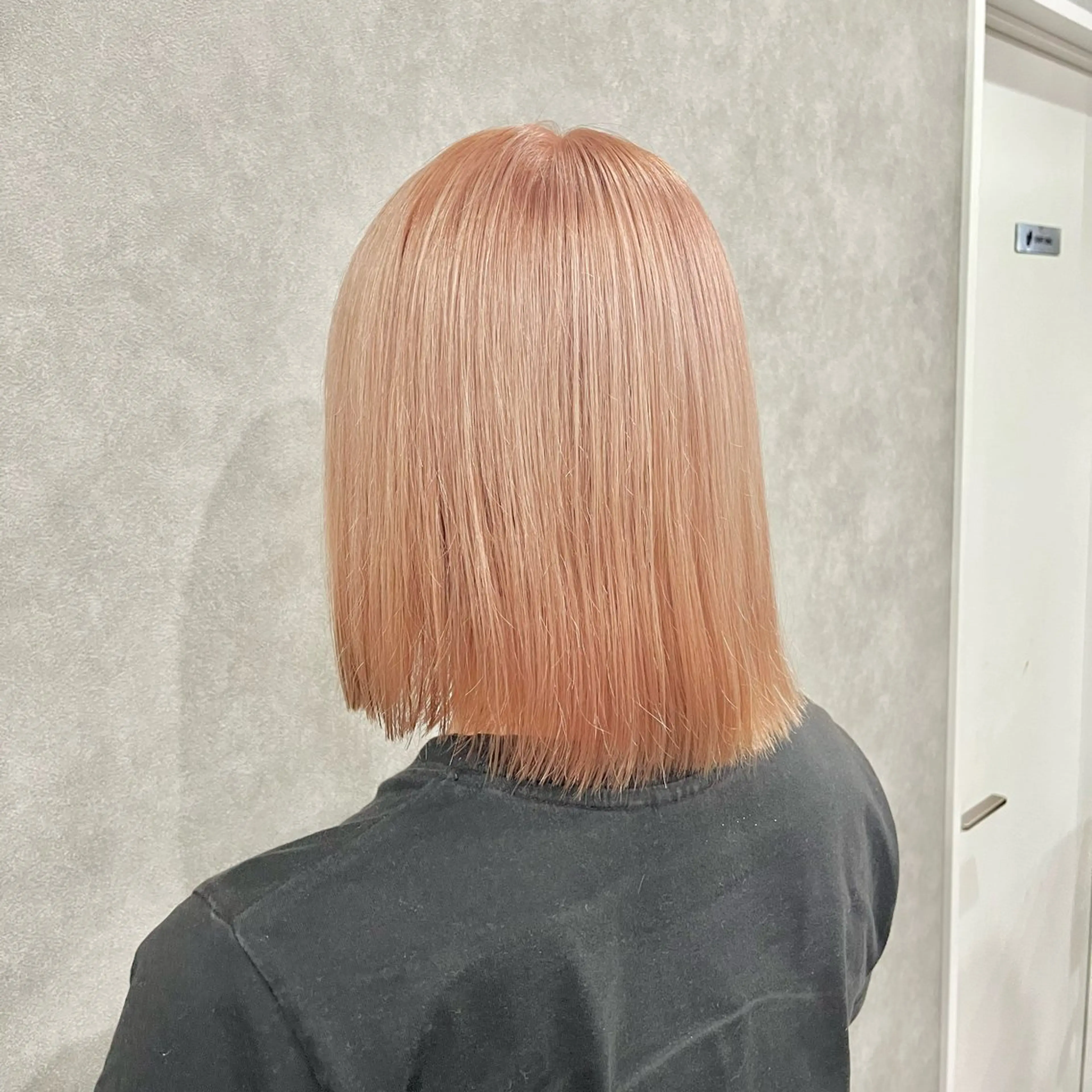 ミディアム カラー ベージュカラー ピンクカラー ピンクベージュ ヘアカラー FUJINO RYOのヘアスタイル